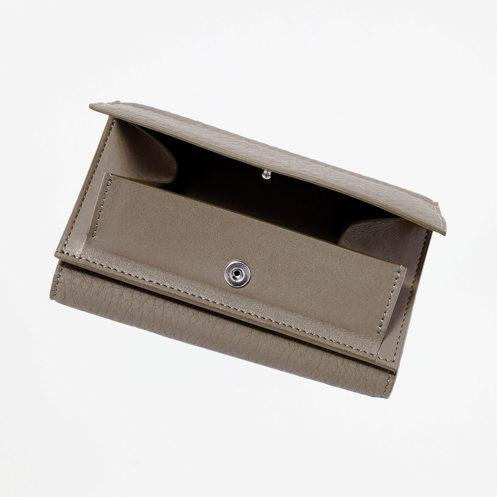 ITTI (イッチ) | CRISTY TRIFOLD MID WLT / DIPLO SKY(クリスティトリフォルドミッドウォレット)3つ 折り財布 さいふ サイフ 本革 レザー ミディアム コンパクト メンズ レディース ブランド ミニマル トープ グレージュ 茶色 ブラウン