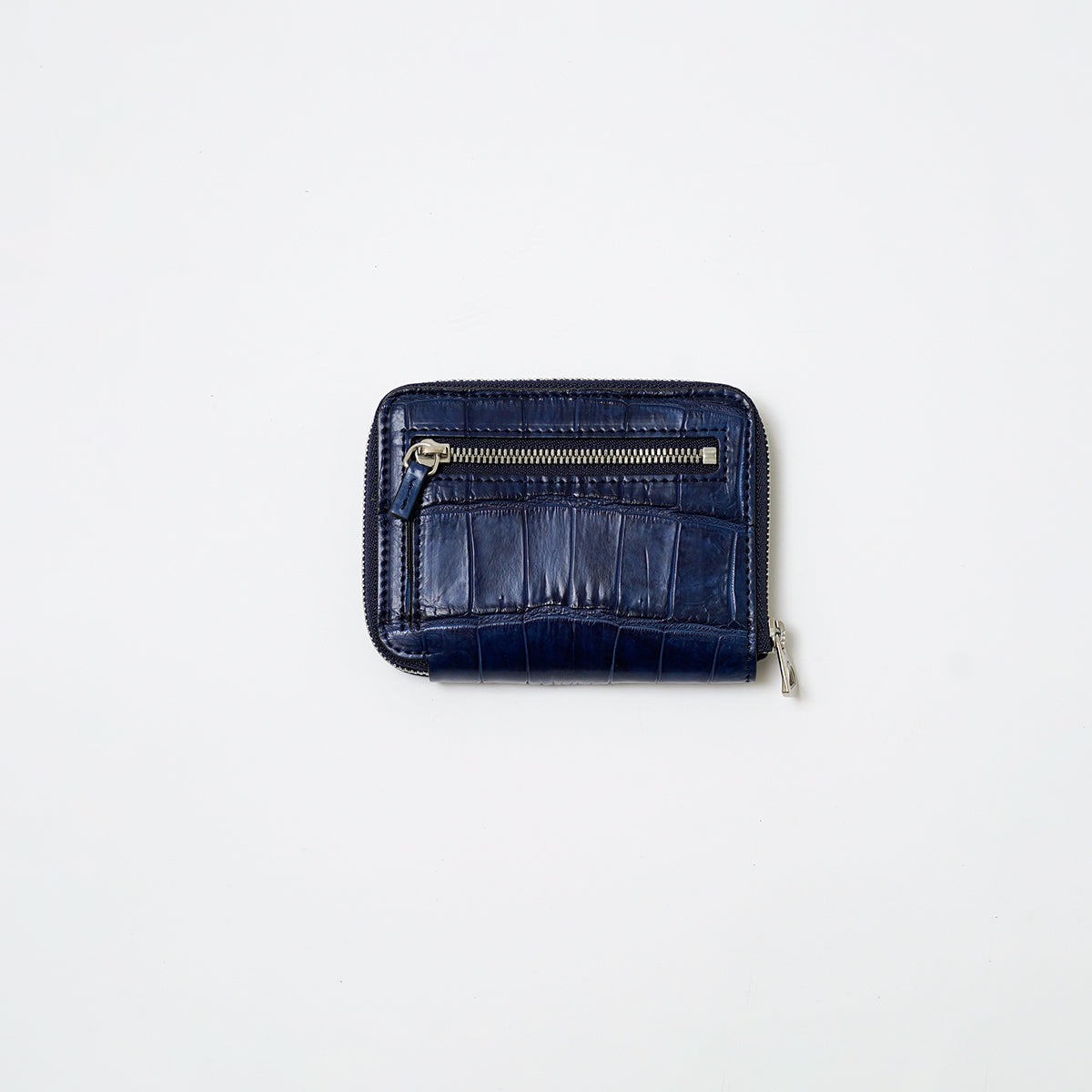 ITTI (イッチ) | CRISTY SLIM COMPACT WLT / AI CROCO (クリスティスリムコンパクトウォレット / 藍クロコ)  財布 さいふ サイフ エキゾチック レザー ブランド メンズ レディース 薄い 小さい