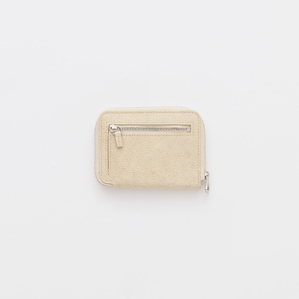 CRISTY SLIM COMPACT WLT / SHIRO (クリスティスリムコンパクトウォレット / 白鞣し) - ITTI (イッチ) SHIRONAMESHI 財布 さいふ サイフ メンズ レディース 薄型 ミニ キャッシュレス アイボリー ナチュラル ホワイト ドメスティック ブランド レザー 革小物