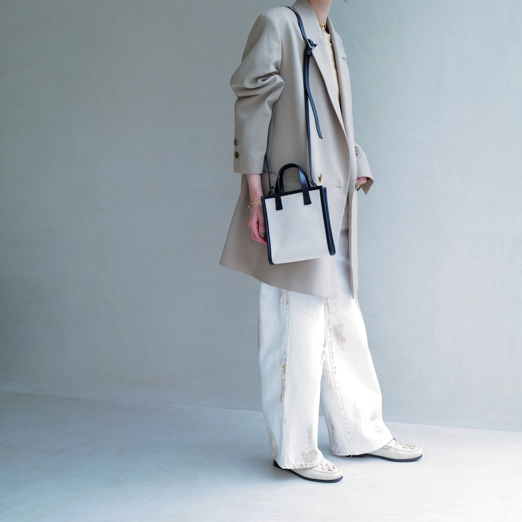 HOME MINI 2WAY TOTE (ホームミニ2ウェイトート) - ITTI HOME (イッチホーム) | レザーバッグ 鞄 カバン かばん HOME MINI 2WAY TOTE (ホームミニ2ウェイトート) - ITTI HOME (イッチホーム) | レザーバッグ 鞄 カバン かばん メンズ レディース ポーチ キャンバス レザー 切り替え ブランド コーディネート スタイリング