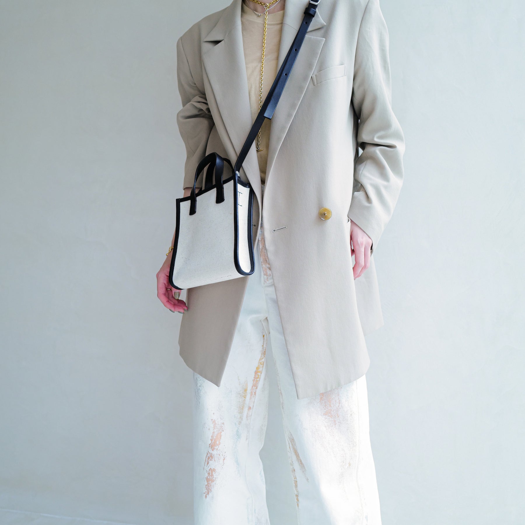 HOME MINI 2WAY TOTE (ホームミニ2ウェイトート) - ITTI HOME (イッチホーム) | レザーバッグ 鞄 カバン かばん HOME MINI 2WAY TOTE (ホームミニ2ウェイトート) - ITTI HOME (イッチホーム) | レザーバッグ 鞄 カバン かばん メンズ レディース ポーチ キャンバス レザー 切り替え ブランド コーディネート スタイリング