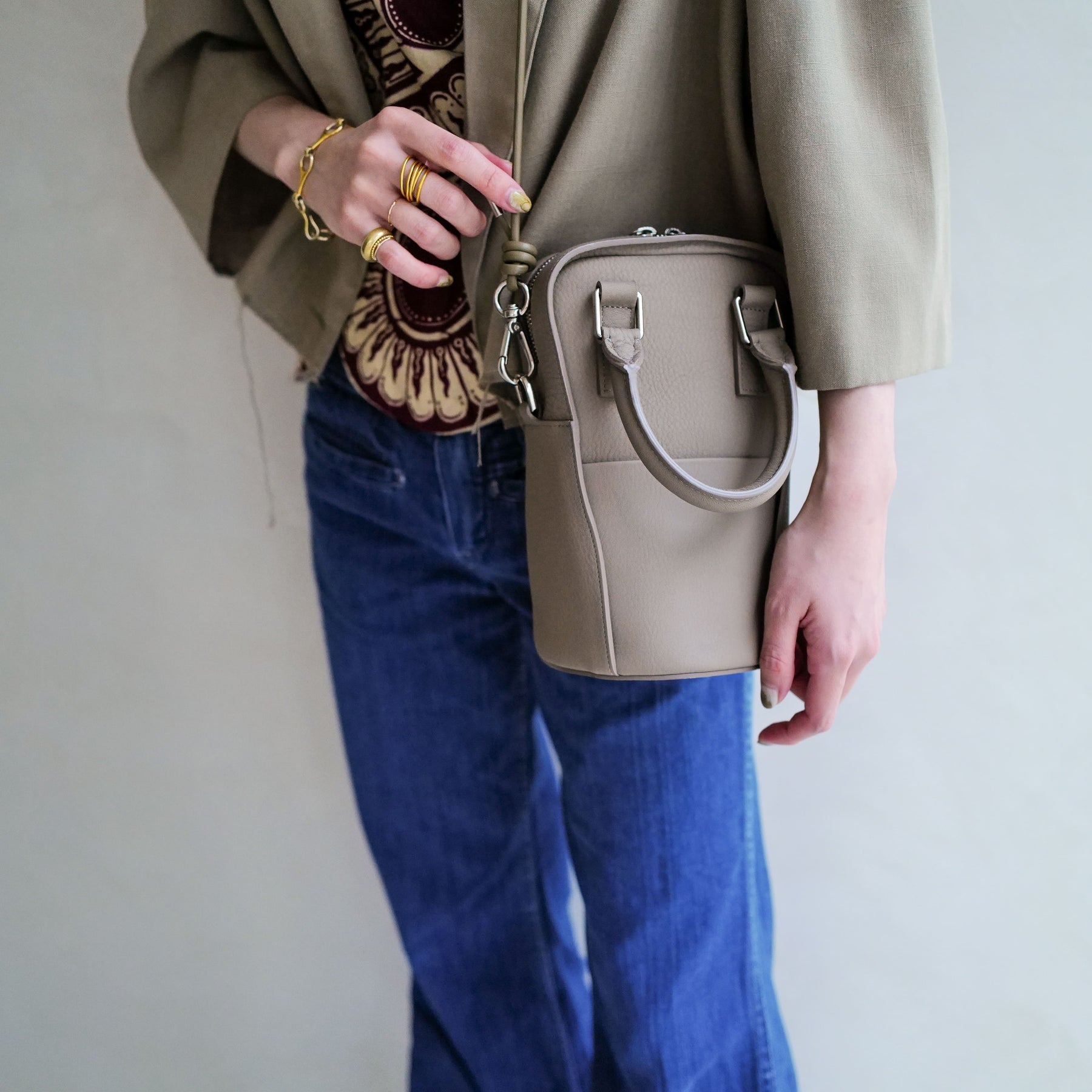 HERRIE BALLER'S BAG / DIPLO SKY (ヘリーボーラーズバッグ / ディプロスカイ) - ITTI (イッチ) | 鞄 かばん カバン バッグ ショルダー ブランド 本革 メンズ レディース トープ グレージュ