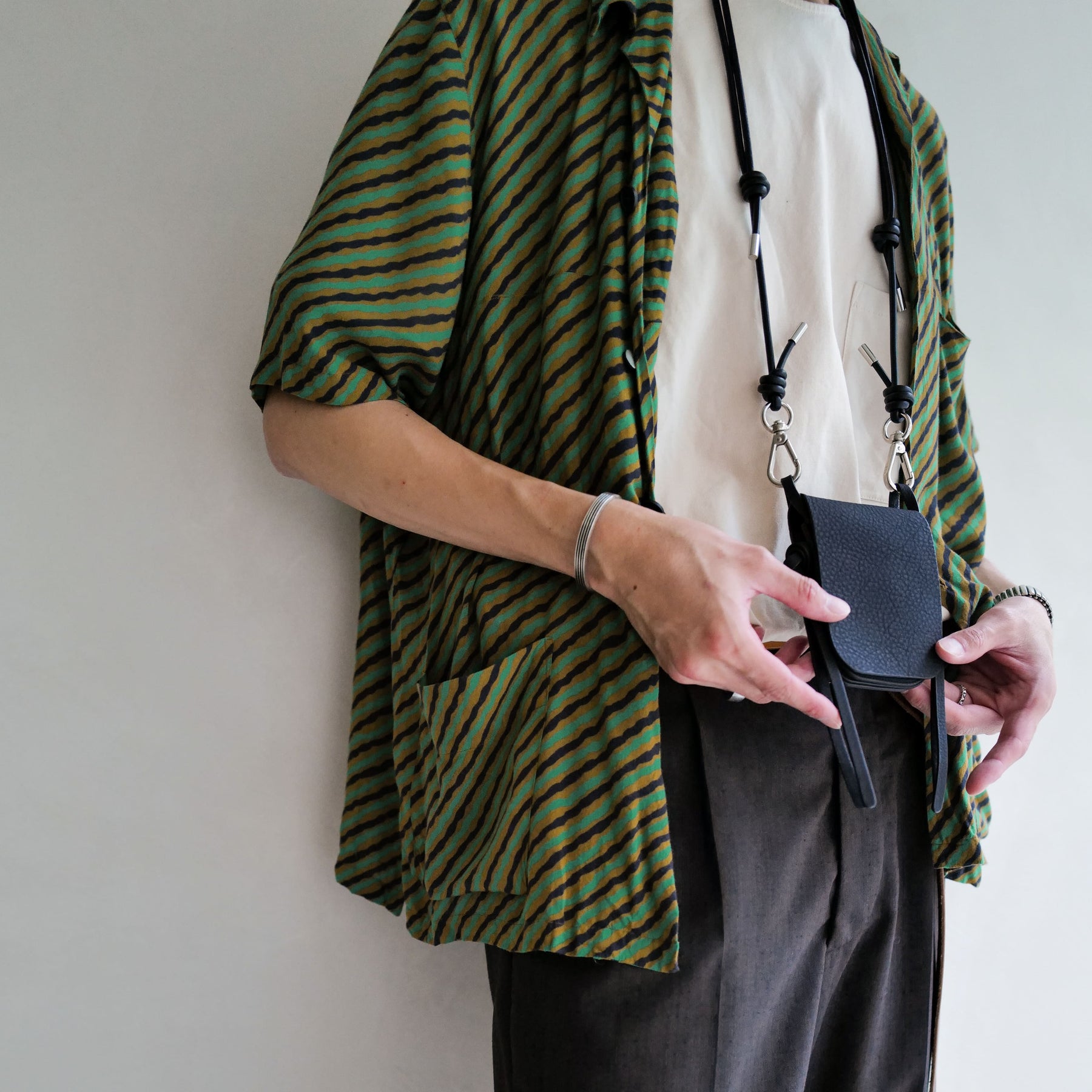 ITTI (イッチ) | HERRIE TINY MEDICINE POUCH / DIPLO SKY(ヘリータイニーメディスンポーチ/ディプロスカイ)レザー ポーチ 本革 ショルダー アクセサリー ブラック black 黒 ネックレス ブランド メンズ レディース