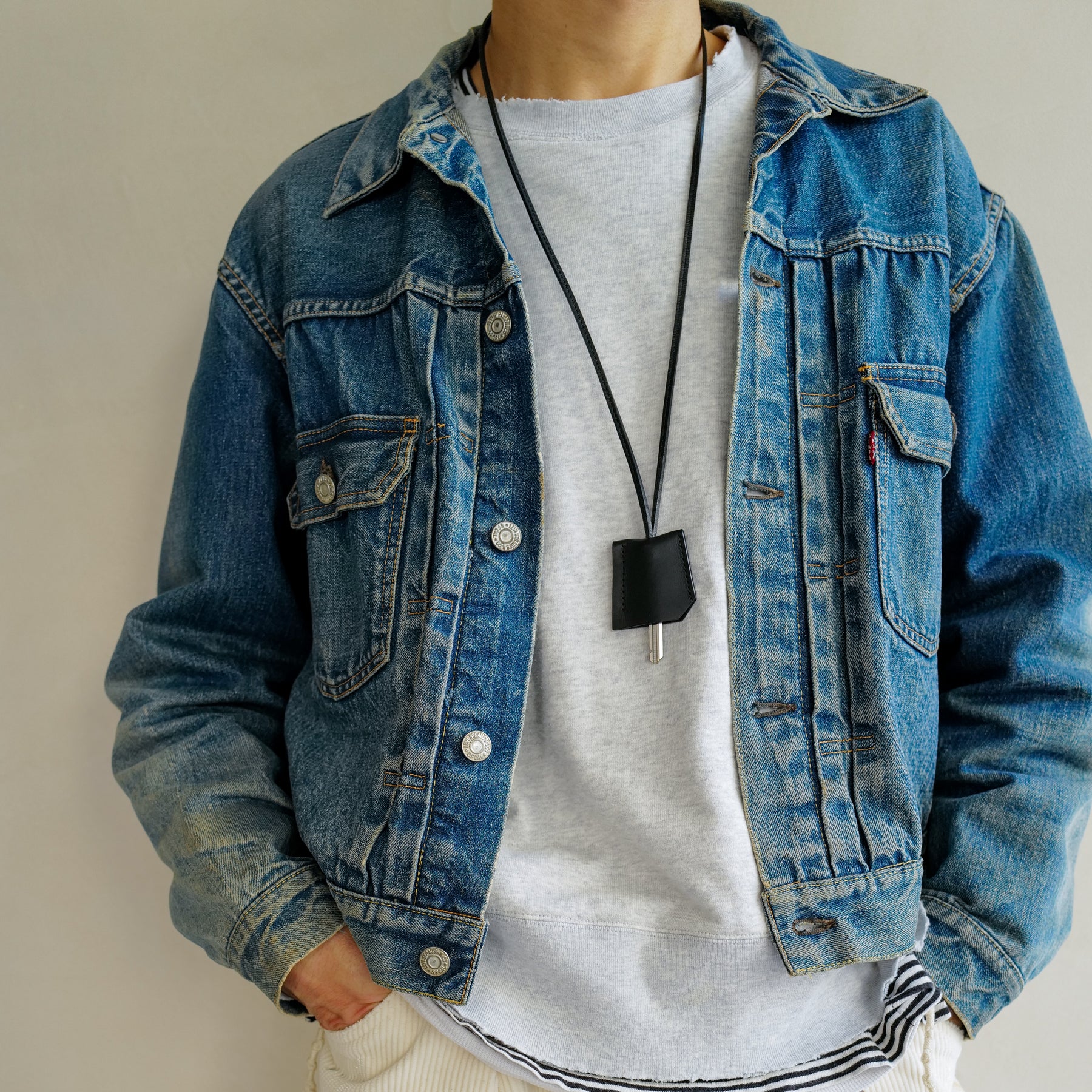 ITTI (イッチ) | HERRIE CROCHET MINI / RAPTO(ヘリークロシェットミニ/ラプト)ネックレス アクセサリー レザー 本革 鍵 収納 メンズ レディース ブランド ブラック 黒 アイボリー 白 ギフト 贈り物 プレゼント