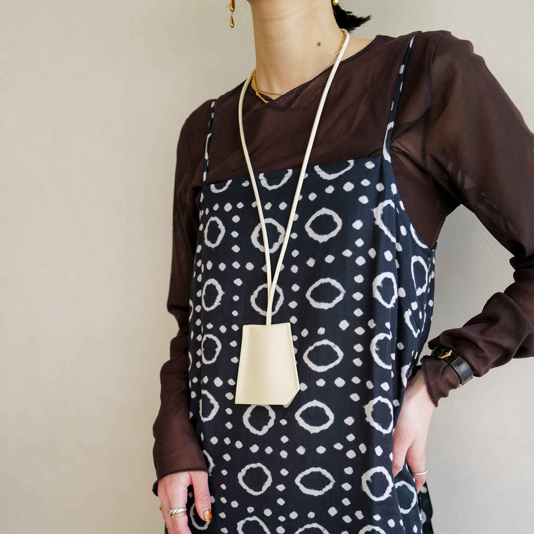 ITTI (イッチ) | HERRIE CROCHET / RAPTO(ヘリークロシェット/ラプト)ネックレス アクセサリー レザー 本革 鍵 収納 メンズ レディース スムース ネックレス アクセサリー キーホルダー プレゼント ギフト 黒 白 黄色 青緑 ブラック アイボリー イエロー ブルーグリーン