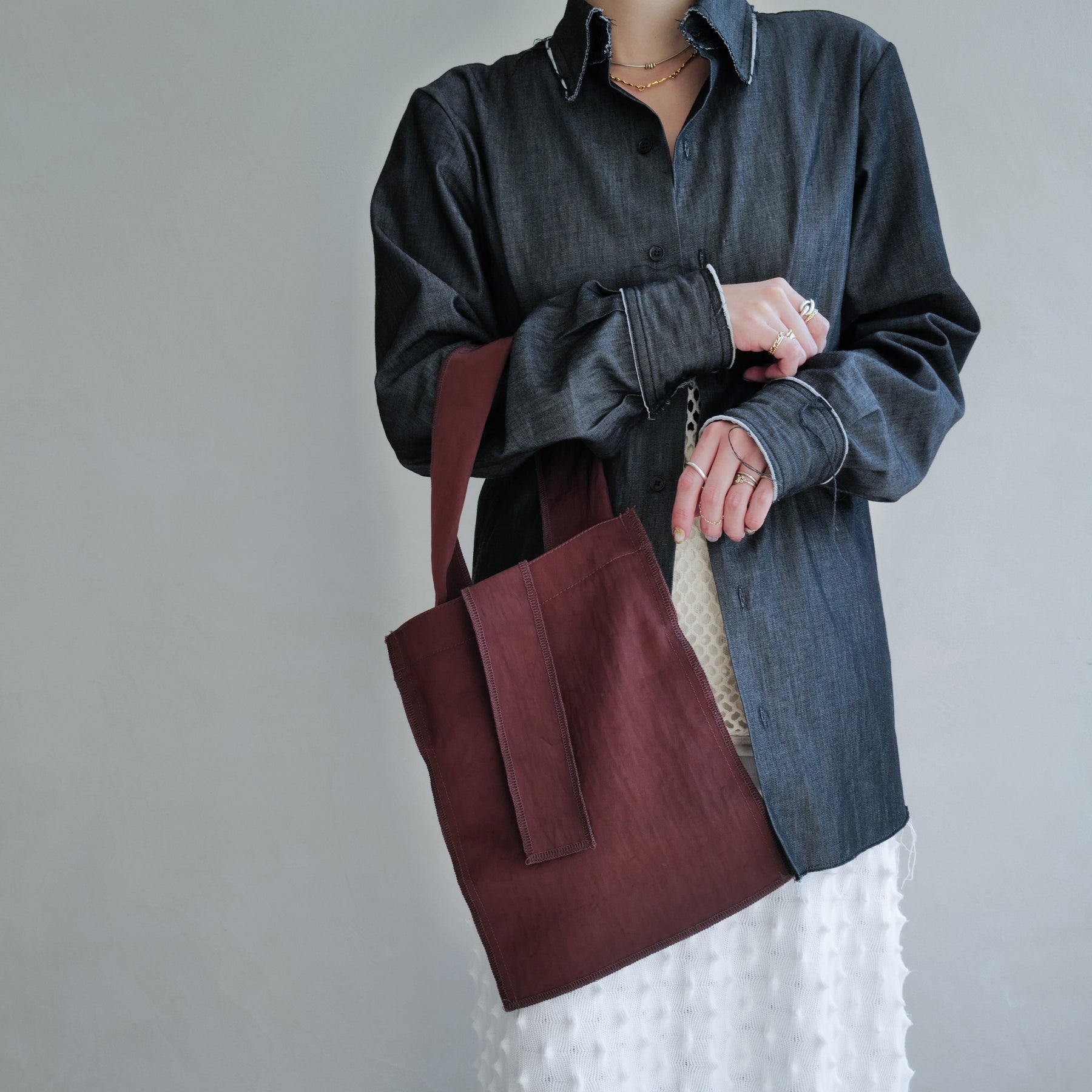 ITTI (イッチ) - MARY INSIDE OUT TOTE - M / CERATO BRIGHT (マリーインサイドアウトトートバッグM / シェラトブライト) カバン かばん 鞄 手提げ 肩掛け メンズ レディース ユニセックス ブラウン 茶色 ナイロン 撥水 ブランド お出かけ