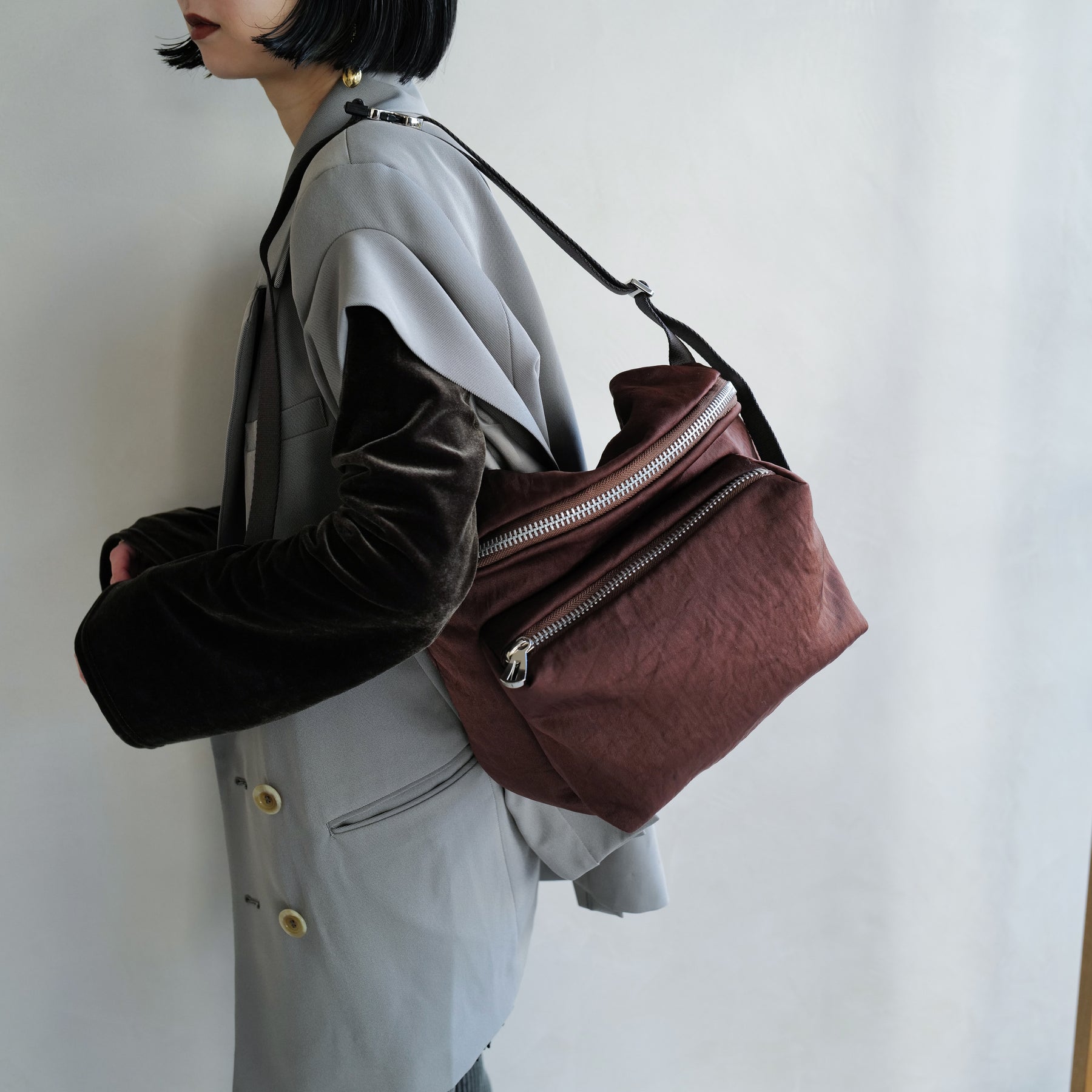 ITTI (イッチ) - ANNIE PUFFER DAY SHOULDER / CERATO BRIGHT (アニーパファーデイショルダー / シェラトブライト) | 鞄 かばん カバン 斜め掛け ナイロン レザー ブランド メンズ レディース