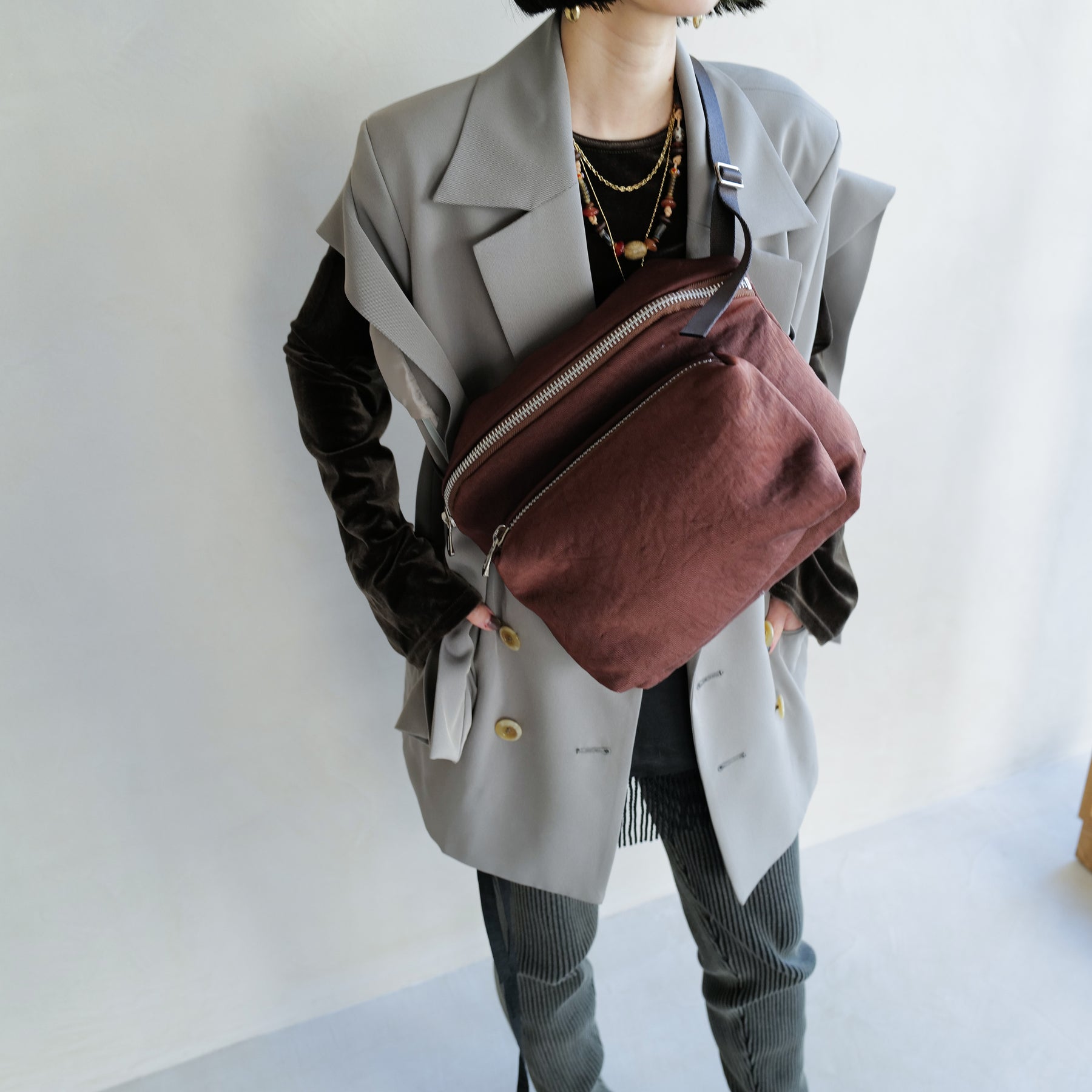 ITTI (イッチ) - ANNIE PUFFER DAY SHOULDER / CERATO BRIGHT (アニーパファーデイショルダー / シェラトブライト) | 鞄 かばん カバン 斜め掛け ナイロン レザー ブランド メンズ レディース