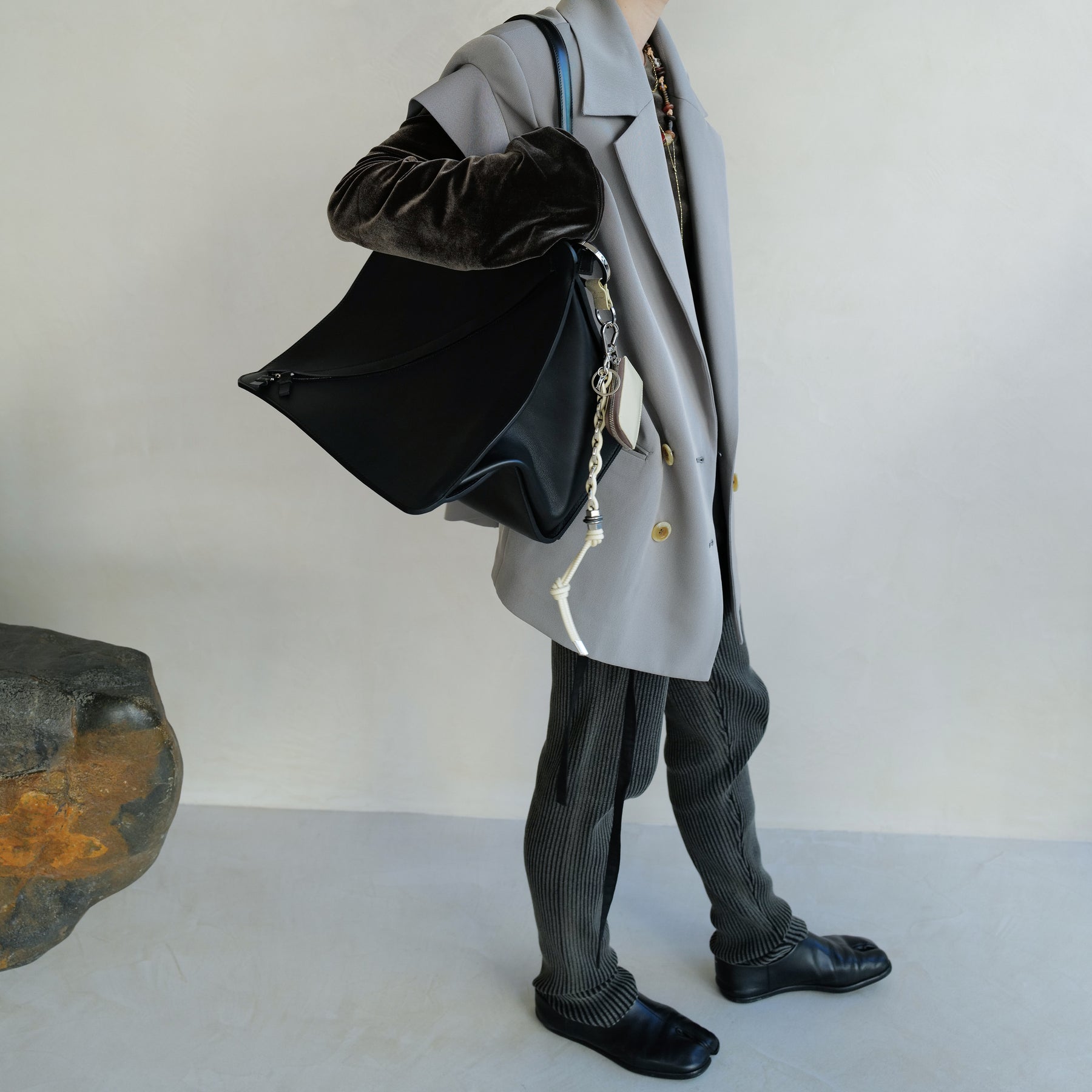 ITTI (イッチ) - HERRIE BOX PREMIER / RAPTO FLEX (ヘリーボックスプレミア / ラプトフレックス) | レザー バッグ カバン かばん 鞄 ショルダー 手持ち ハンド スムース レザー メンズ レディース ブラック 黒 ブランド