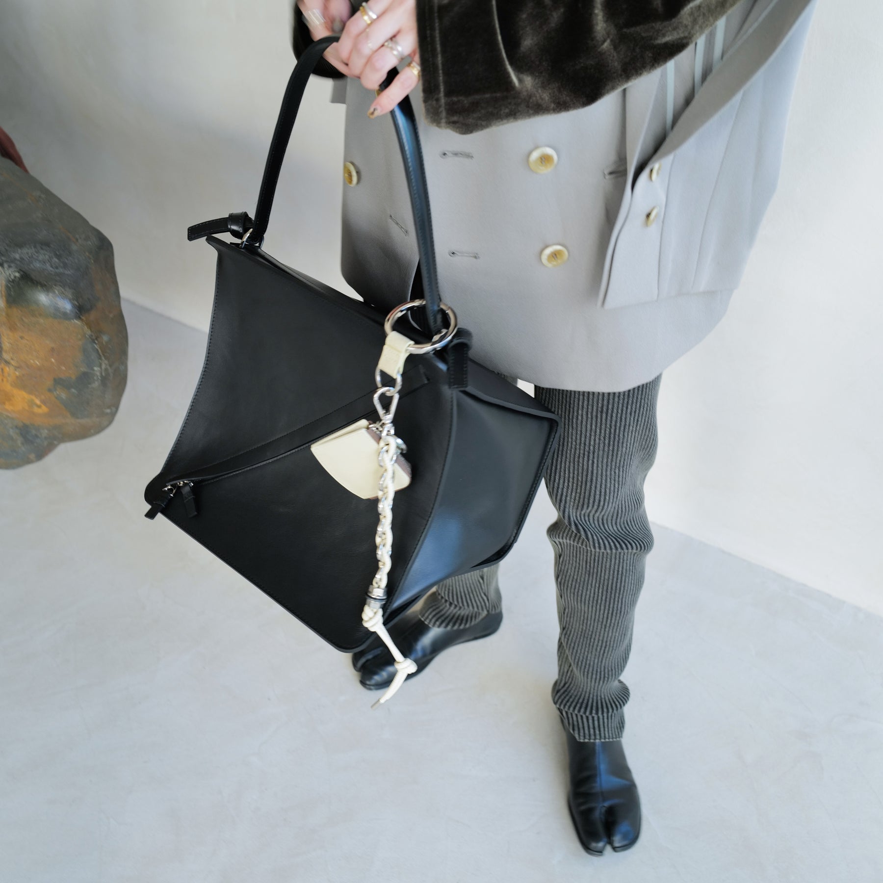 ITTI (イッチ) - HERRIE BOX PREMIER / RAPTO FLEX (ヘリーボックスプレミア / ラプトフレックス) | レザー バッグ カバン かばん 鞄 ショルダー 手持ち ハンド スムース レザー メンズ レディース ブラック 黒 ブランド