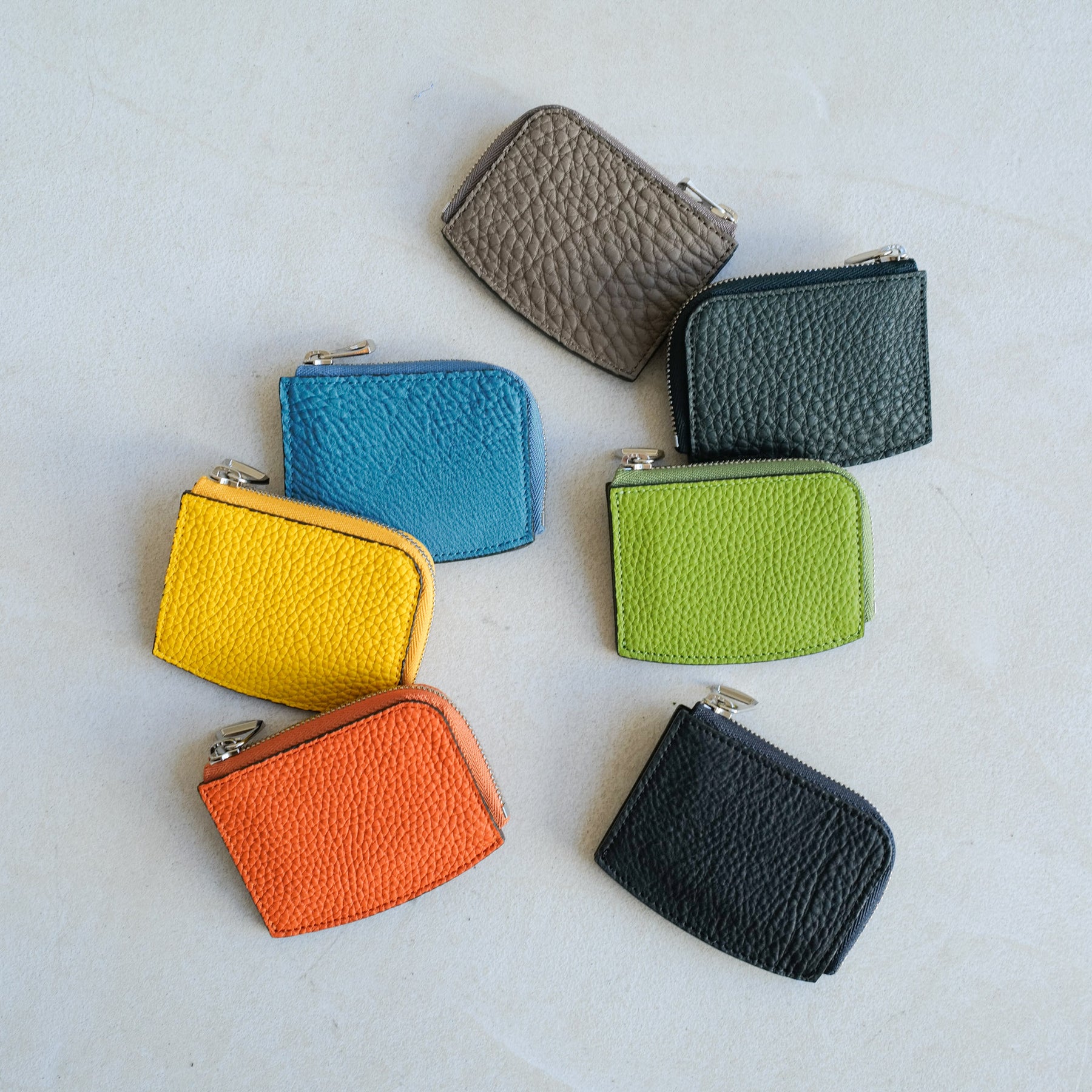 ITTI (イッチ) | CRISTY KEY COIN CASE / DIPLO FJORD (クリスティ キーコインケース / ディプロフィヨルド) | 小銭入れ 鍵収納 レザー ブランド メンズ レディース カラフル 色展開 皮革 ファスナー ペリンガー社 シュリンク シボ