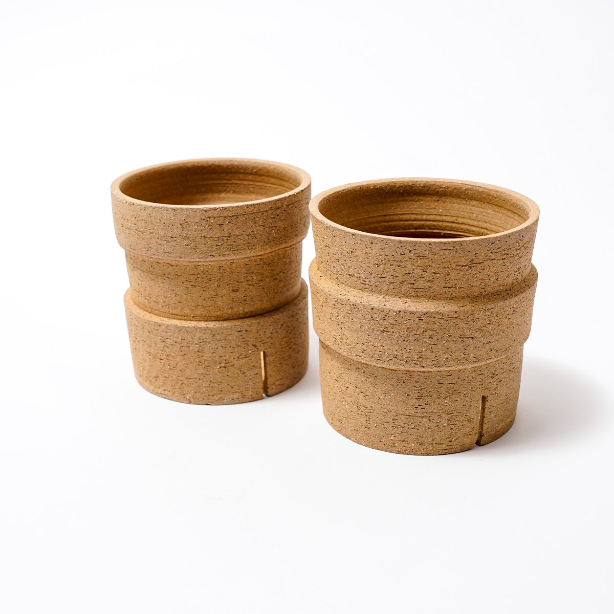 ICHI GALLERY × KAKUSEN-EN ORIGINAL POT DECOBOCO 凸凹 (イチギャラリー×鶴仙園 オリジナルポット) | 植木鉢 多肉植物 サボテン