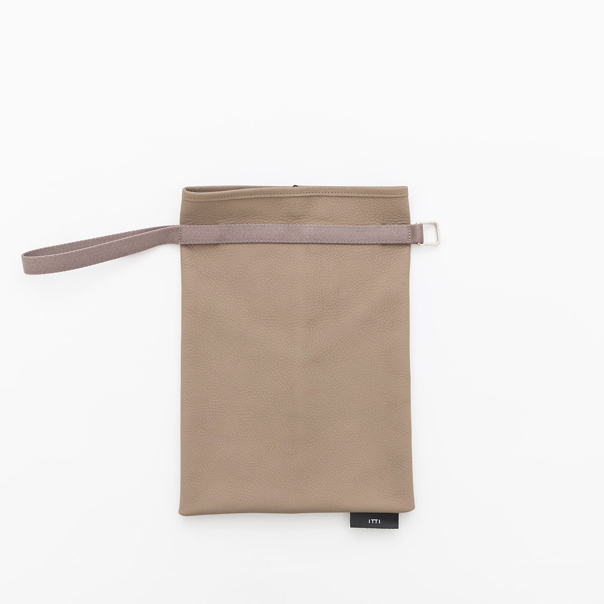 ITTI (イッチ) | ANNIE RICE BAG iii / DIPLO SKY(アニーライスバッグ/ディプロスカイ) レザー 巾着 ポーチ カバン ハンドバッグ メンズ レディース ユニセック ミニ かばん 鞄 革 黒 クロ ブラック グレージュ トープ