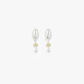 Reflection Dangle Earrings - SILVER / RAGBAG (リフレクションダングリングイヤリング・ピアス - シルバー / ラグバッグ) - ICHI GALLERY | ジュエリー ブランド デンマーク 女性 小物 アクセサリー ギフト 贈り物 プレゼント