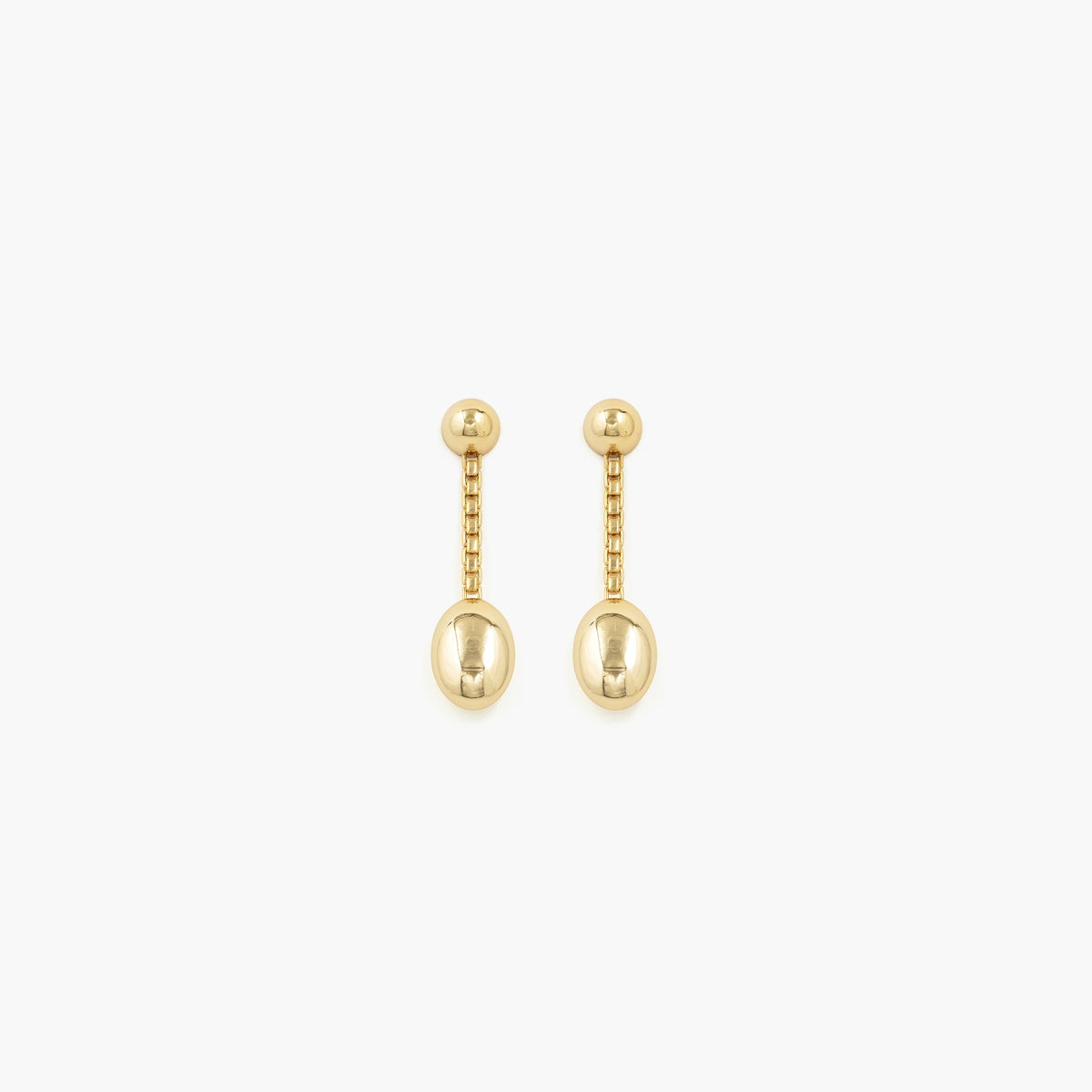Reflection Long Earrings - GOLD / RAGBAG (リフレクションロングイヤリング・ピアス - ゴールド / ラグバッグ) - ICHI GALLERY | ジュエリー ブランド デンマーク 女性  小物 アクセサリー ギフト 贈り物 プレゼント