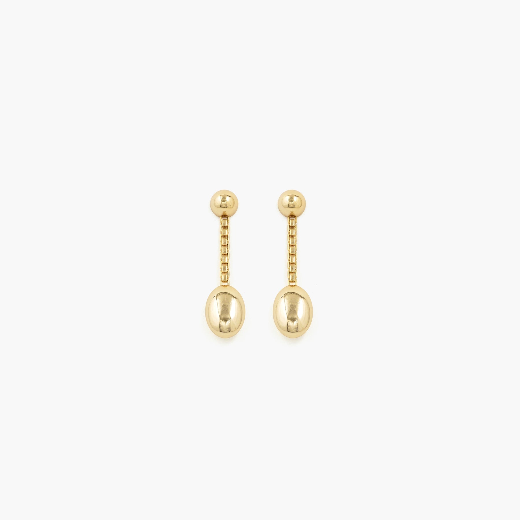 Reflection Long Earrings - GOLD / RAGBAG (リフレクションロングイヤリング・ピアス - ゴールド / ラグバッグ) - ICHI GALLERY | ジュエリー ブランド デンマーク 女性 小物 アクセサリー ギフト 贈り物 プレゼント