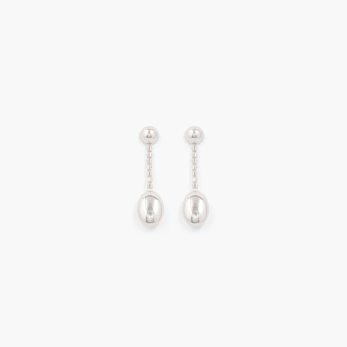 Reflection Long Earrings - SILVER / RAGBAG (リフレクションロングイヤリング・ピアス - シルバー / ラグバッグ) - ICHI GALLERY | ジュエリー ブランド デンマーク 女性  小物 アクセサリー ギフト 贈り物 プレゼント