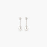 Reflection Long Earrings - SILVER / RAGBAG (リフレクションロングイヤリング・ピアス - シルバー / ラグバッグ) - ICHI GALLERY | ジュエリー ブランド デンマーク 女性  小物 アクセサリー ギフト 贈り物 プレゼント