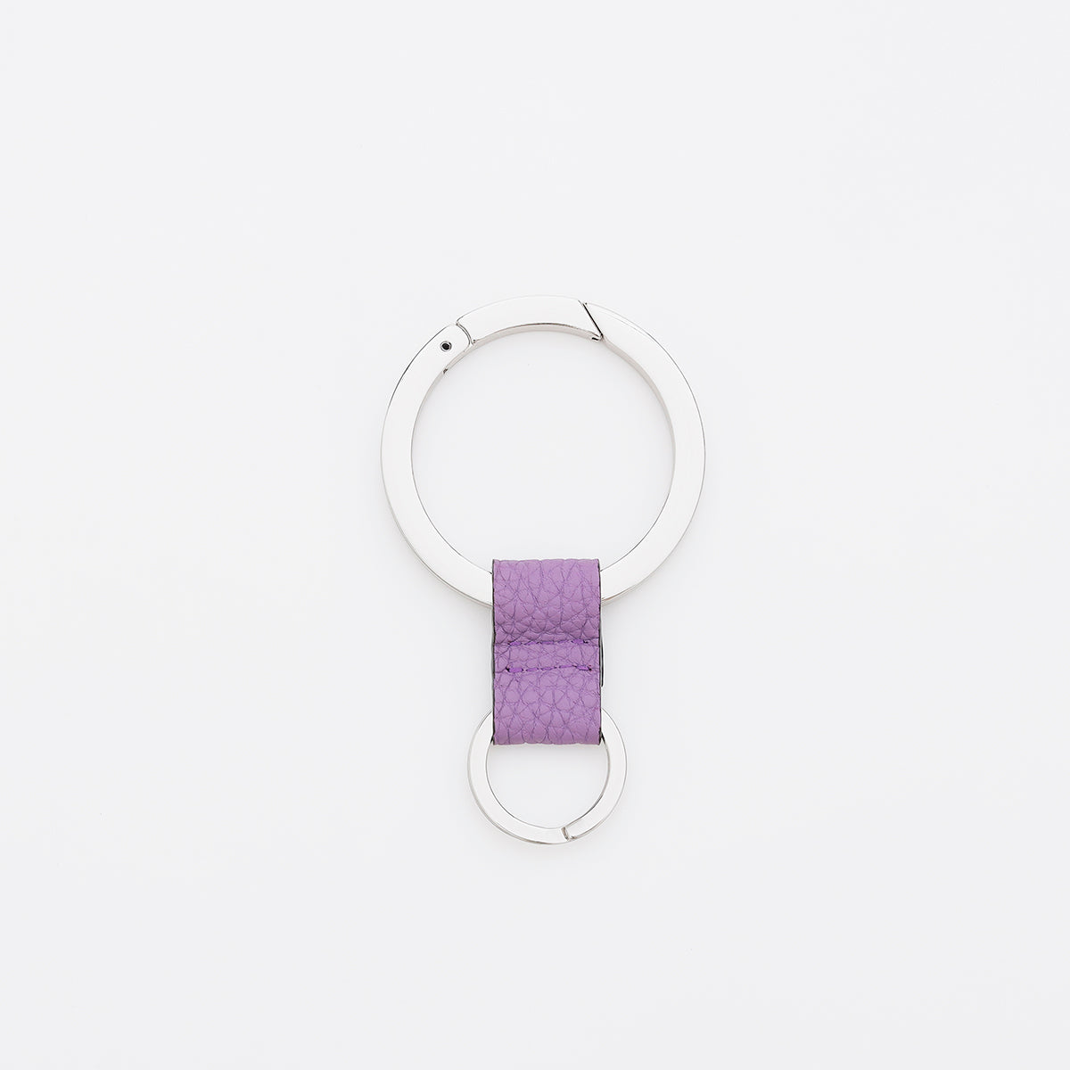 ITTI (イッチ) | CRISTY RING RING / DIPLO FJORD(クリスティリングリング / ディプロフィヨルド) | キーホルダー レザー チャーム カラビナ 本革 贈り物 プレゼント ギフト鍵 紫 ライト パープル ラベンダー