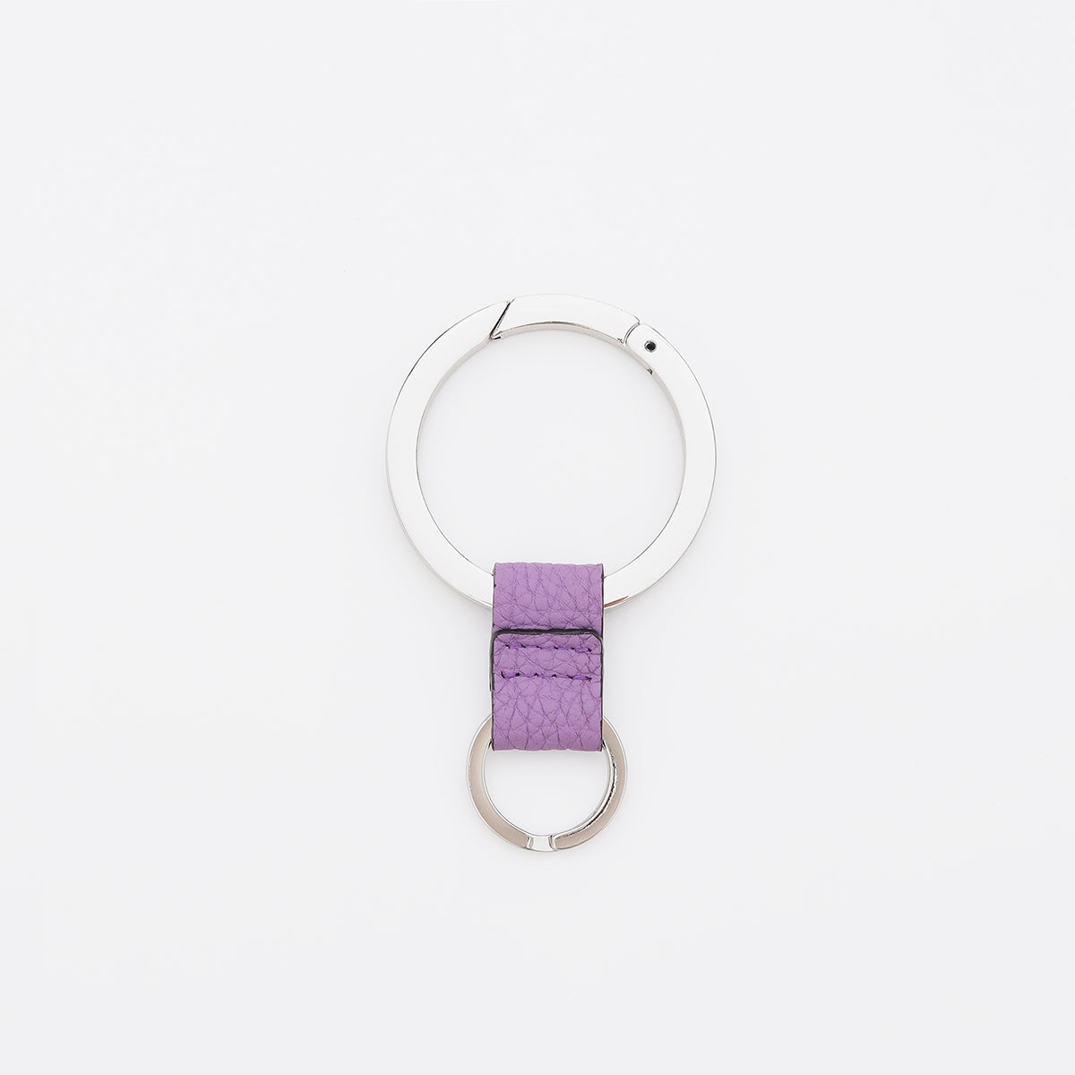 ITTI (イッチ) | CRISTY RING RING / DIPLO FJORD(クリスティリングリング / ディプロフィヨルド) | キーホルダー レザー チャーム カラビナ 本革 贈り物 プレゼント ギフト鍵 紫 ライト パープル ラベンダー