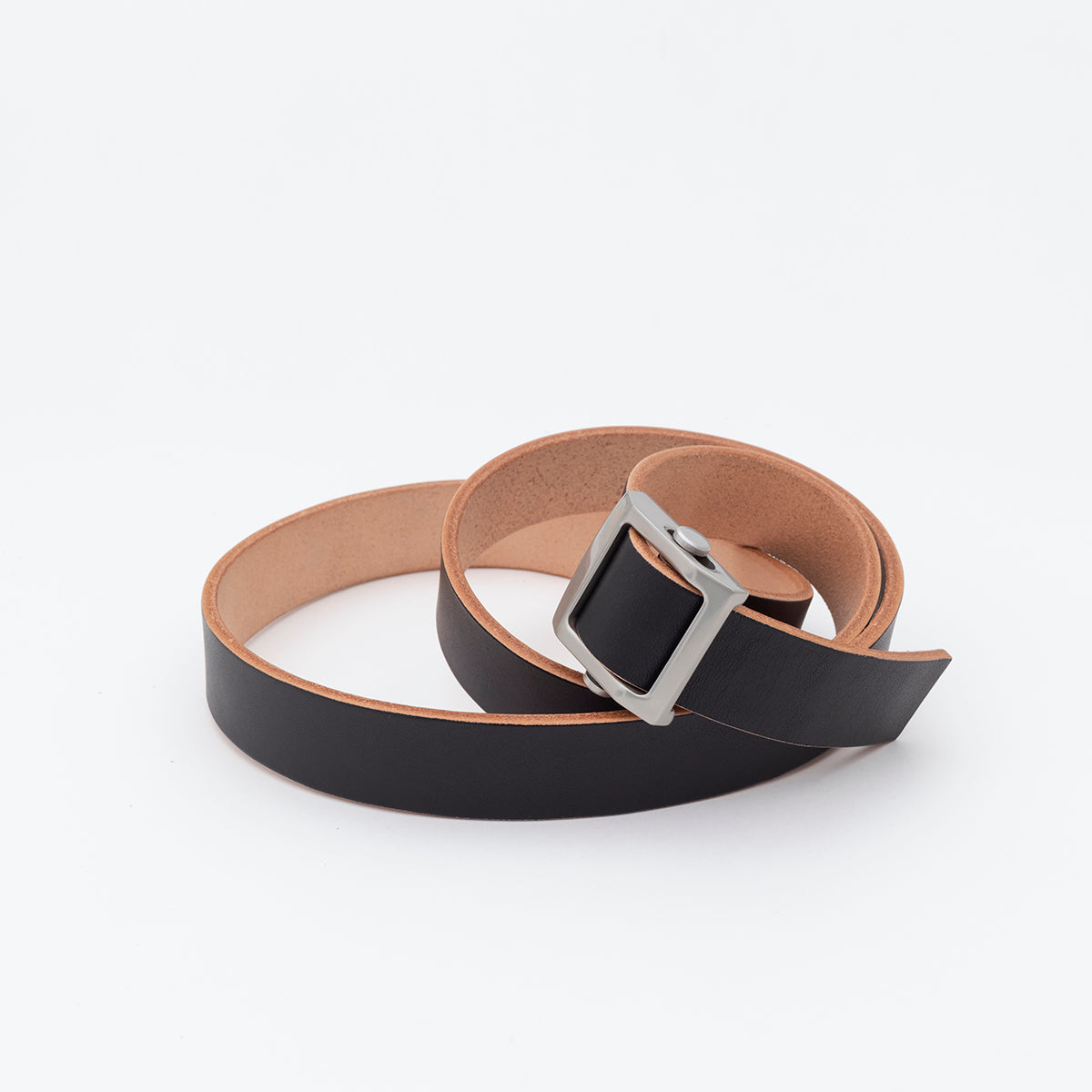 ITTI (イッチ) | HERRIE HOLELESS BELT/THUG(ヘリーホールレスベルト)レザー ガチャ 本革 メンズ レディース バックル ビジネス