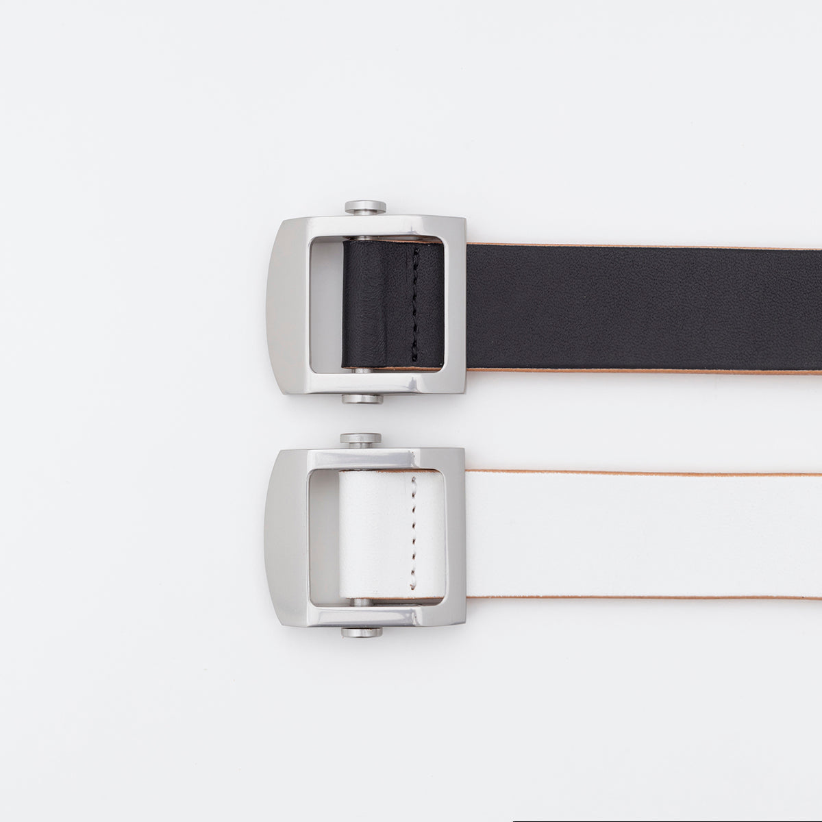 ITTI (イッチ) | HERRIE HOLELESS BELT/THUG(ヘリーホールレスベルト)レザー ガチャ 本革 メンズ レディース バックル ビジネス