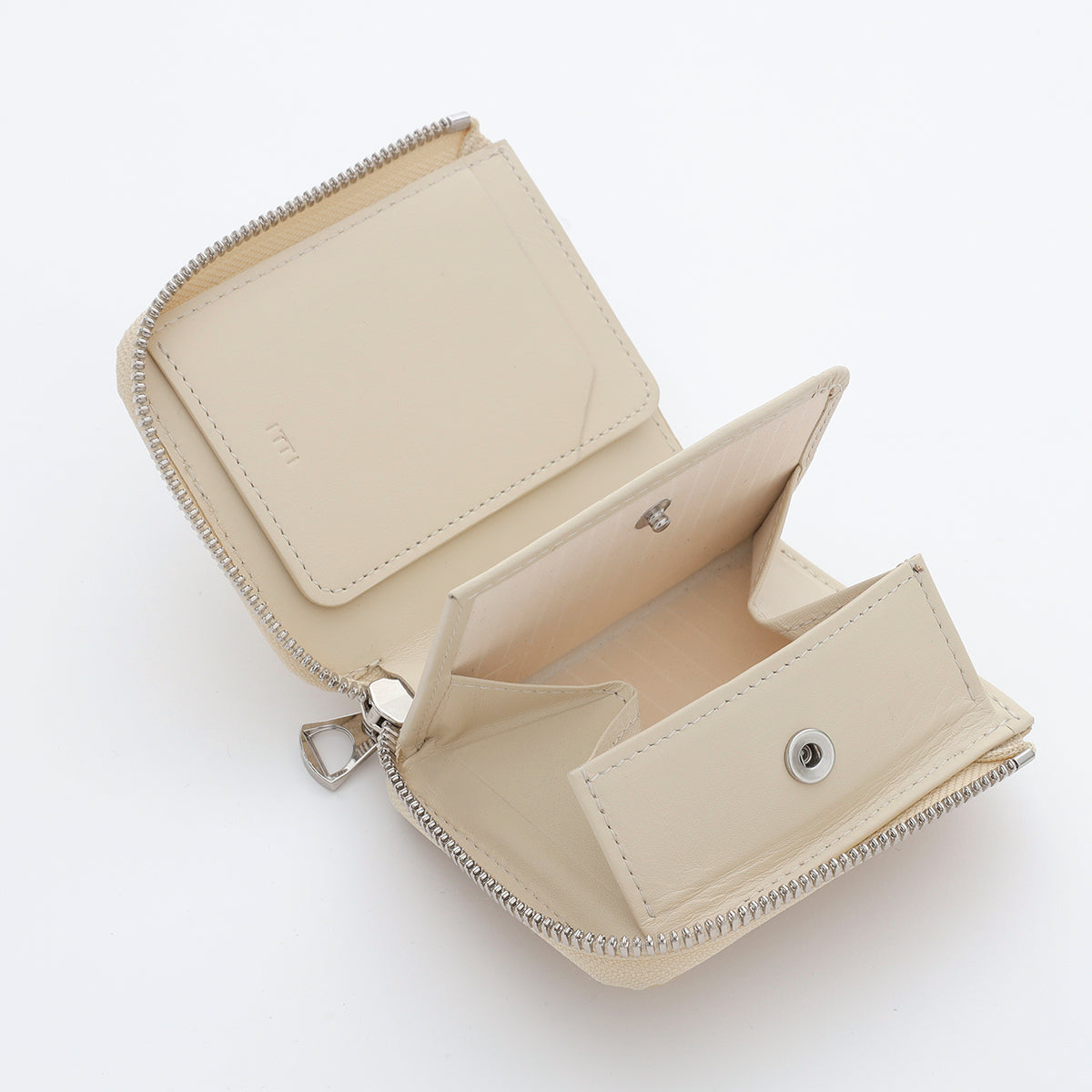 ITTI (イッチ) | CRISTY VERY COMPACT WLT.5 / SHIRO(クリスティべリーコンパクトウォレット / 白鞣し皮革) 本革 レザー shironameshi なめし キャッシュレス メンズ レディース ブランド ミニ 財布 サイフ さいふ