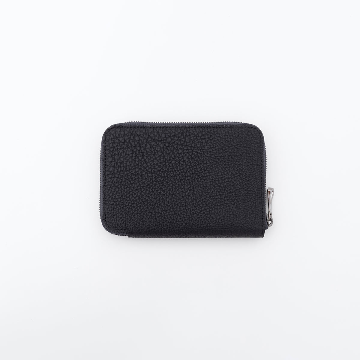 ITTI (イッチ) | CRISTY STUFFING MID WLT.5 / BK COLLECTION (クリスティスタッフィングミッドウォレット/ブラックコレクション) 財布 ミディアム サイフ ラウンドファスナー さいふ オール 黒 ブランド シボ シュリンク レザー メンズ レディース パスポート 通帳 収納 大容量