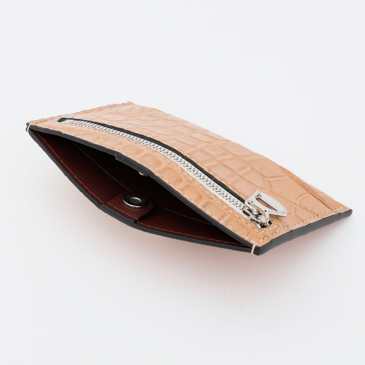 ITTI (イッチ) | CRISTY SMART CARD WLT / NUME CROCO(クリスティスマートカードウォレット / ヌメクロコダイル) | ワニ 本革 財布 メンズ レディース ブランド ミニ キャッシュレス