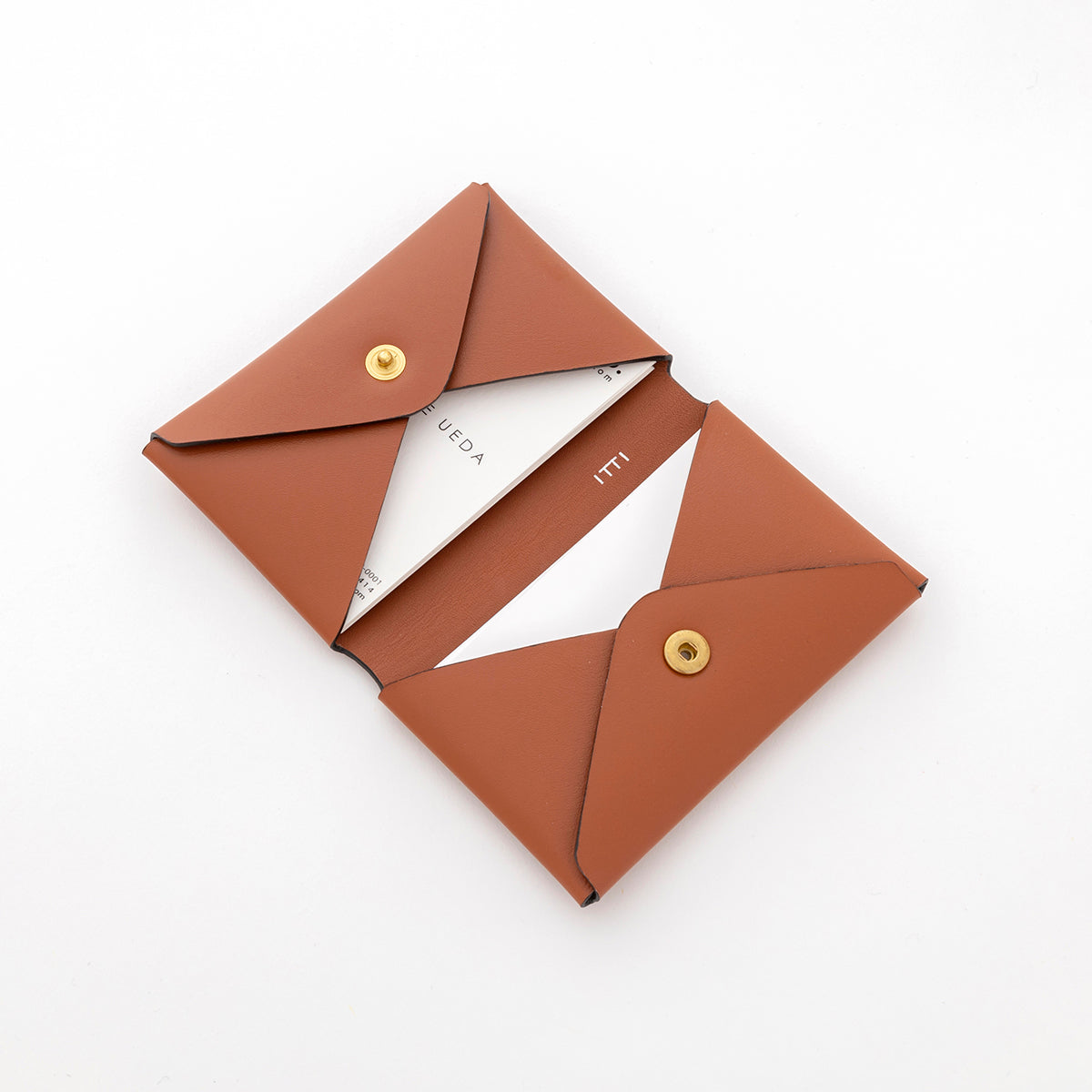 ITTI (イッチ) | HERRIE CARD CASE 40 / RAPTO(ヘリーカードケース/ラプト)レザー 名刺入れ ホルダー 本革 メンズ レディース ビジネス ミニ財布 メンズ レディース 男性 女性 ブランド スムース ミニ財布 ブラウン 茶色