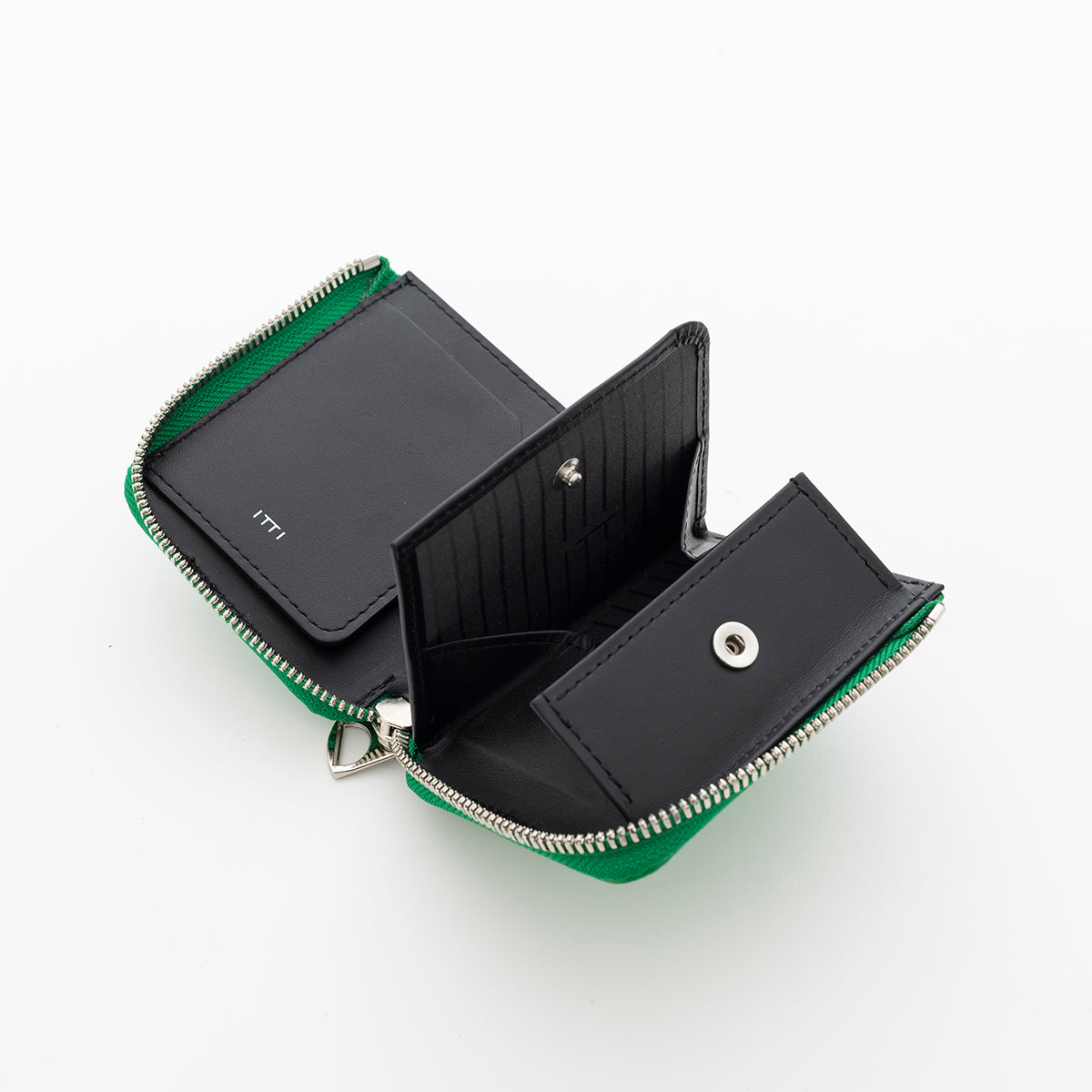 ITTI (イッチ) | CRISTY VERY COMPACT WLT.5 / 21Q3-4 (クリスティベリーコンパクトウォレット)本革 グラスグリーン 財布 キャッシュレス メンズ レディース 限定 さいふ サイフ ミニ