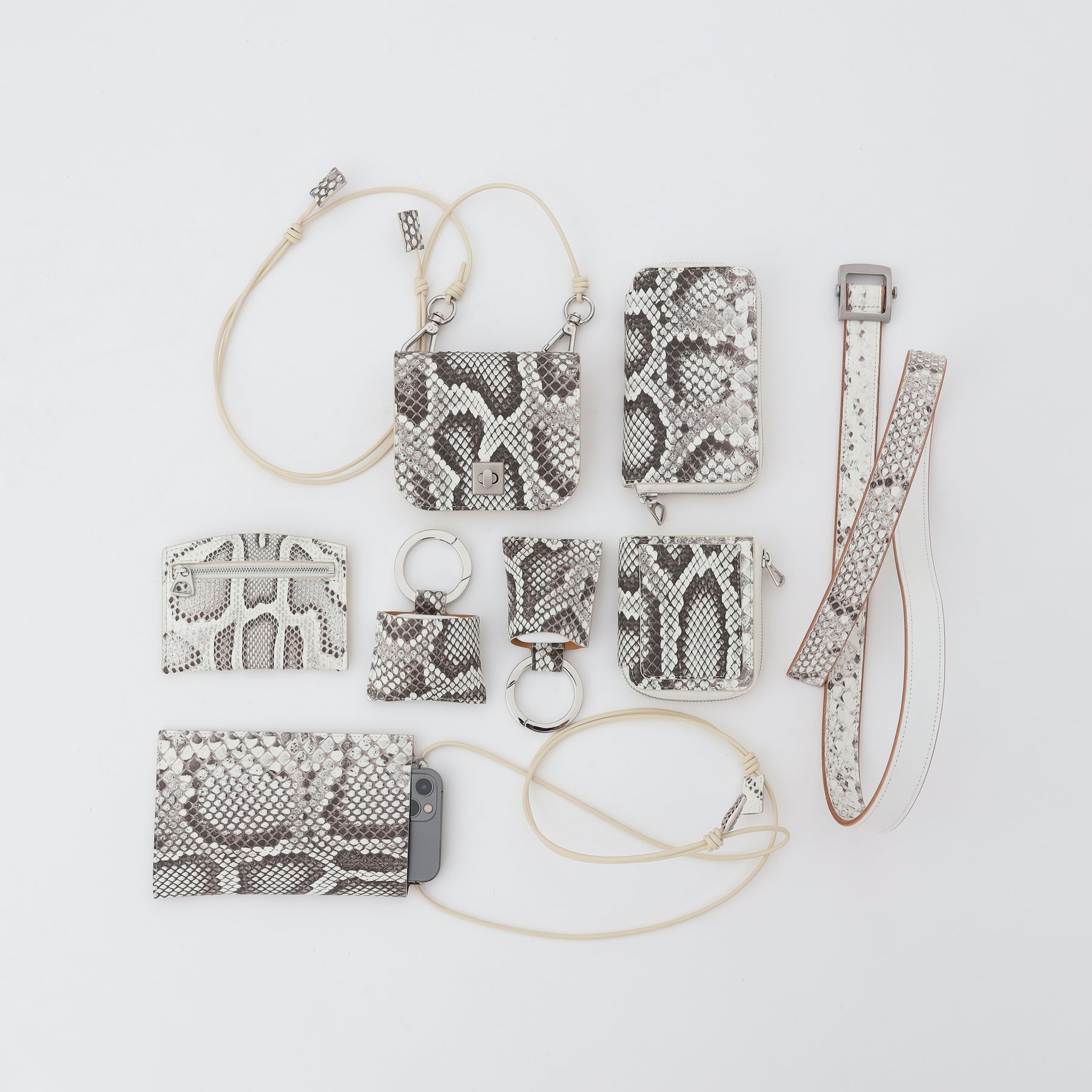 ITTI (イッチ) | HERRIE PHONE POUCH / MOLURUS(ヘリーフォンポーチ / モラレス) モバイル 携帯 スマホ ケース 蛇 ヘビ レザー