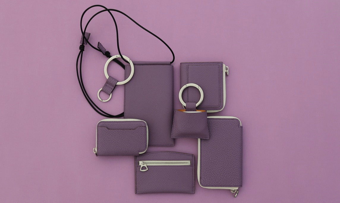 LAVENDER (ラベンダーカラー / パープル / バイオレット / 紫色) | COLLECTION (コレクション / 商品一覧) - ITTI (イッチ) | レザーブランド 革小物 財布・サイフ・さいふ バッグ・カバン・鞄・かばん グッズ メンズ レディース