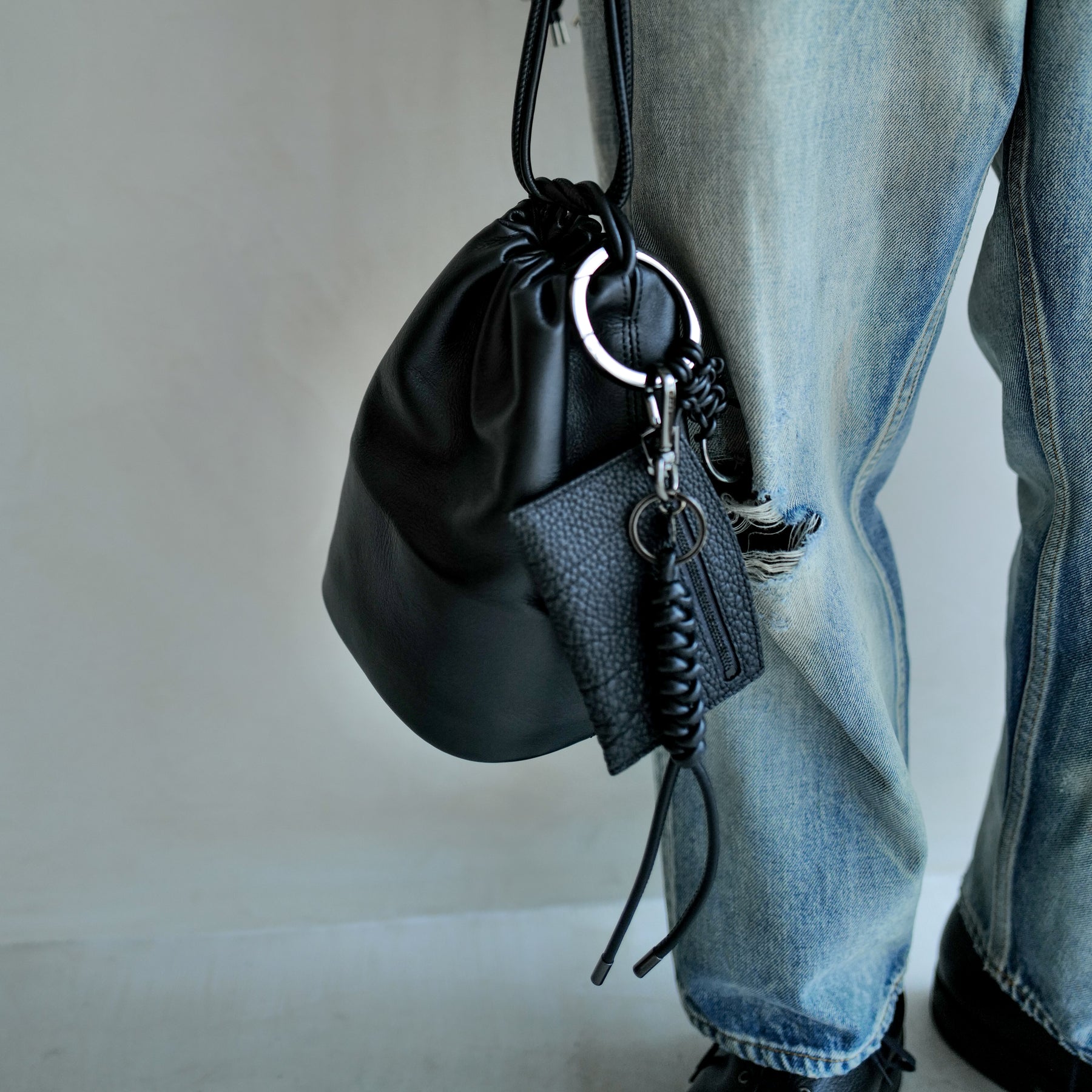 CELLIE SAILOR KINCHAKU - MM / RAPTO FLEX｜丸底セーラーバッグ型