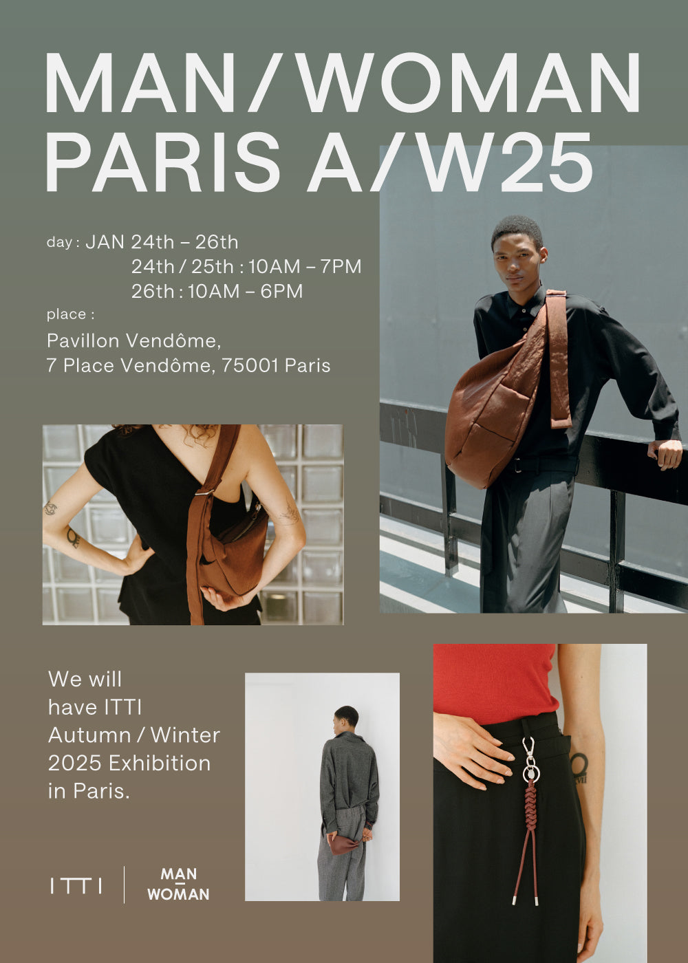 MAN / WOMAN PARIS AW25 (マン ウーマン パリ 秋冬 合同展 2025年) | NEWS (お知らせ) -  ITTI (イッチ) | 展示会 エキシビジョン  レザー ブランド メンズ レディース 革小物 ドメスティック