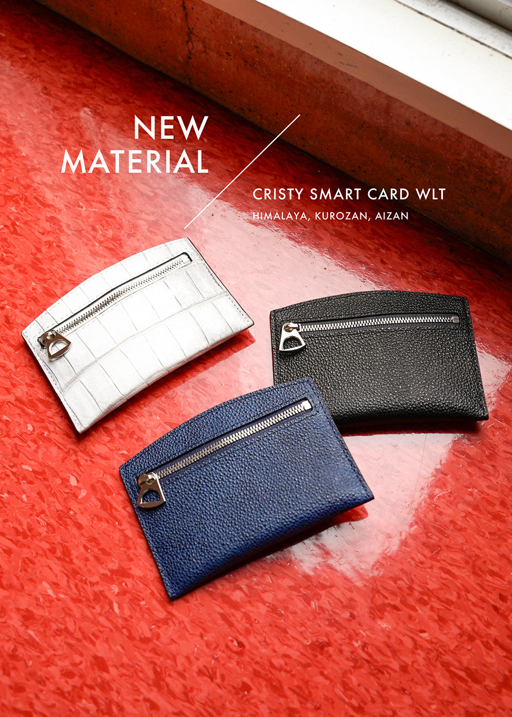 ITTI (イッチ) |  CRISTY SMART CARD WLTに、定番レザー3素材が新登場 - HIMALAYA・KUROZAN・AIZAN —— それぞれの革が語る、唯一無二の個性と美しさ | NEWS (お知らせ)