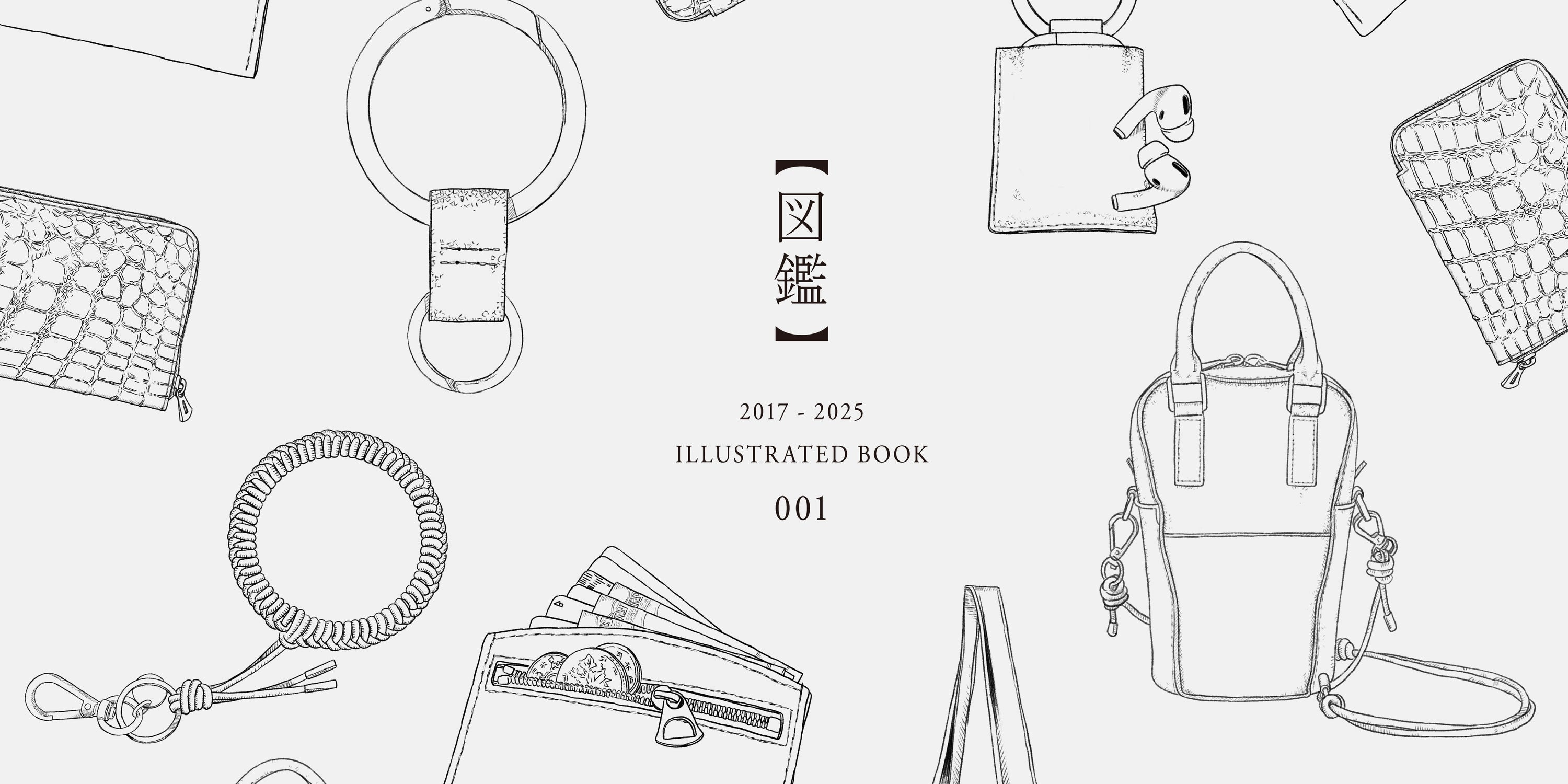 ITTI (イッチ) - Illustrated Book 001 - 図鑑 -  | FEATURE (特集) | ブランドの世界観をイラストで表現したオリジナル図鑑 | 財布 さいふ サイフ 鞄 かばん バッグ カバン リュック グッズ 小物 アクセサリー キーリング チャーム コーディネート スタイリング 組み合わせ 紹介 解説