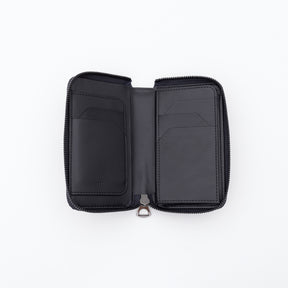 CRISTY SMART MID WLT .5 / CROCO BK COLLECTION【LIMITED】(クリスティスマートミッドウォレット / クロコダイルブラックコレクション) - ITTI (イッチ) | 財布 さいふ サイフ メンズ レディース スマホ サイズ L字ファスナー エキゾチック レザー ブランド H.C.P エルメス ワニ 鰐 黒 H .C.P