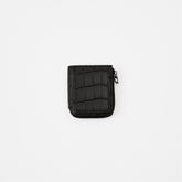 CRISTY VERY COMPACT WLT .5 / POROSUS CROCO BK｜クロコダイル 本革コンパクト財布 L字ファスナー メンズ レディース｜ITTI（イッチ）公式