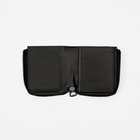 CRISTY VERY COMPACT WLT .5 / POROSUS CROCO BK｜クロコダイル 本革コンパクト財布 L字ファスナー メンズ レディース｜ITTI（イッチ）公式