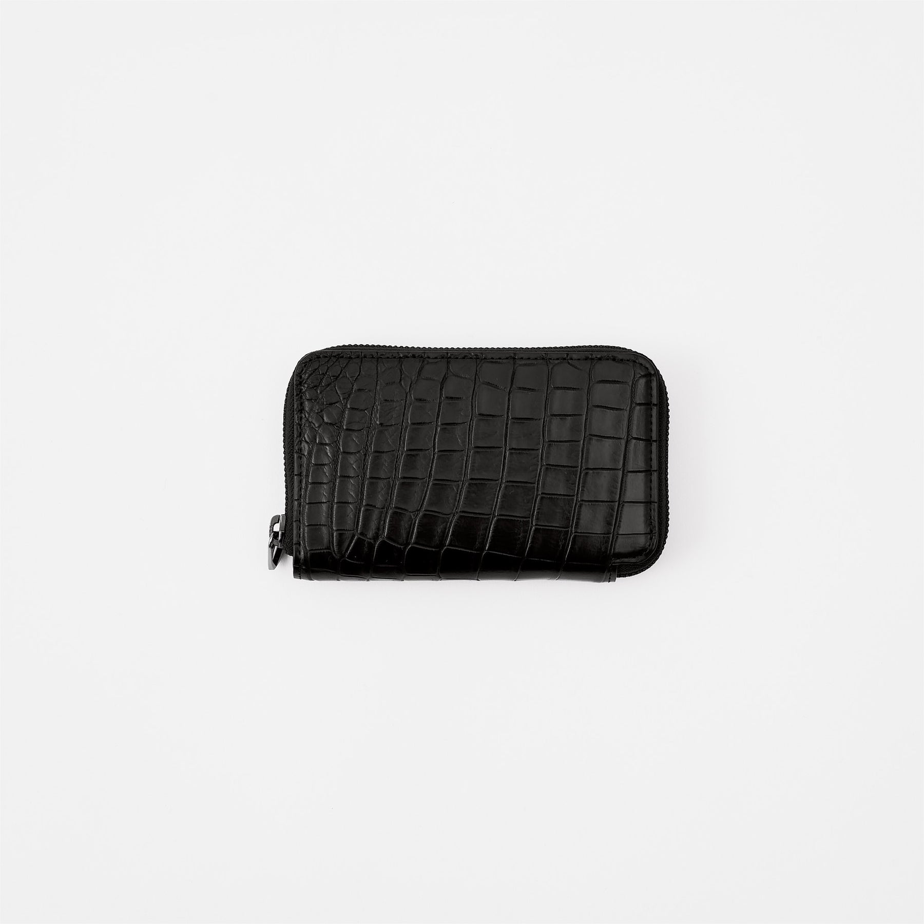 CRISTY SMART MID WLT .5 / POROSUS CROCO BK｜クロコダイル 本革ミディアム財布 メンズ レディース｜ITTI（イッチ）公式