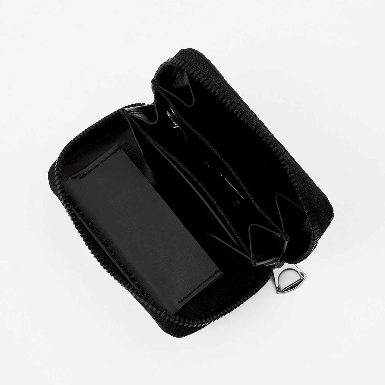 CRISTY COIN CARD WLT / POROSUS CROCO BK｜クロコダイル 本革ミニ財布 ラウンドファスナー メンズ レディース｜ITTI（イッチ）公式