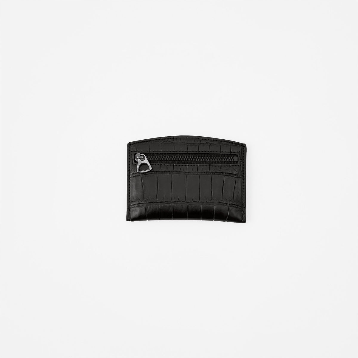 CRISTY SMART CARD WLT / POROSUS CROCO BK｜クロコダイル 本革薄型財布 カードケース メンズ レディース｜ITTI（イッチ）公式