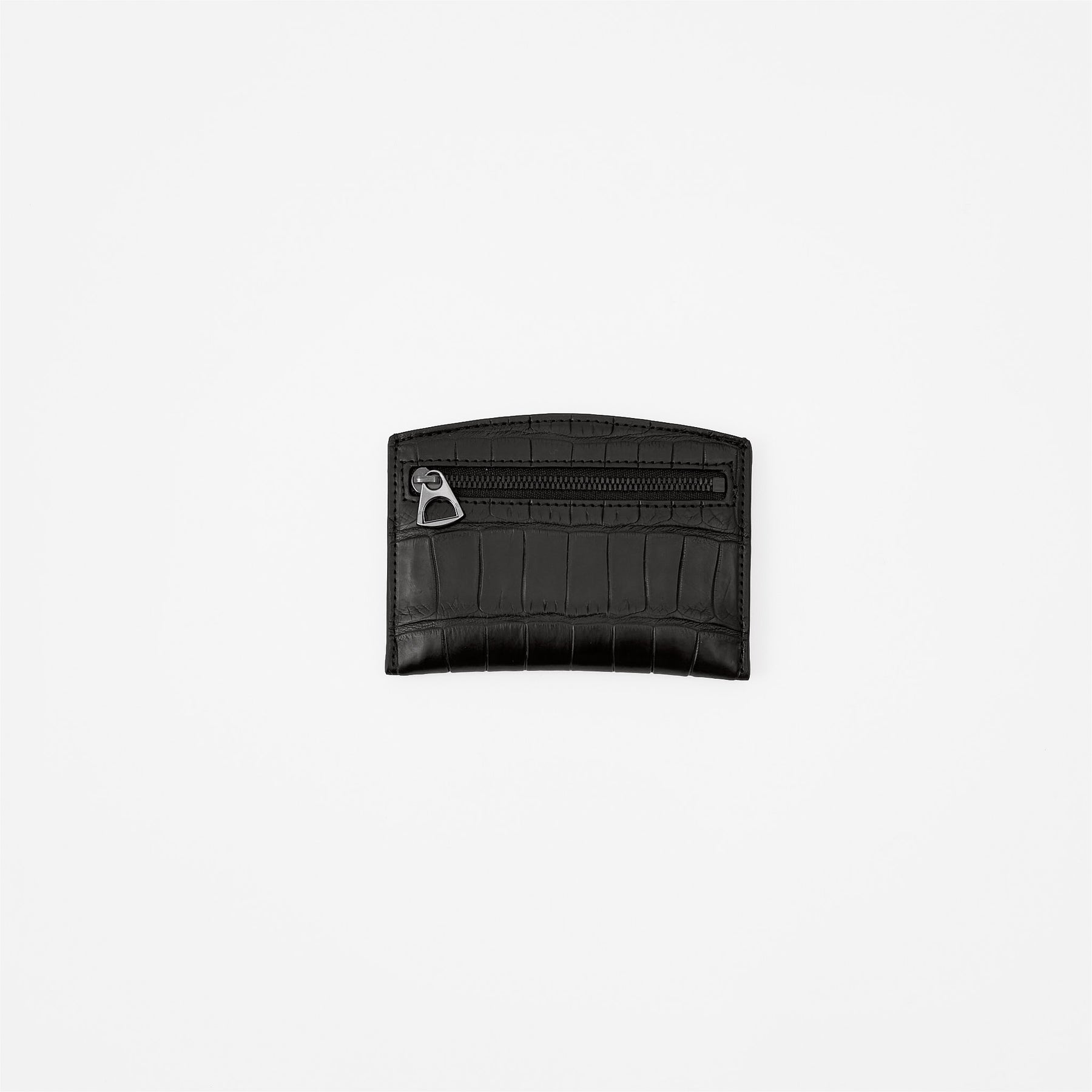 CRISTY SMART CARD WLT / POROSUS CROCO BK｜クロコダイル 本革薄型財布 カードケース メンズ レディース｜ITTI（イッチ）公式