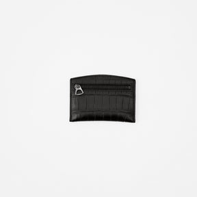 CRISTY SMART CARD WLT / POROSUS CROCO BK｜クロコダイル 本革薄型財布 カードケース メンズ レディース｜ITTI（イッチ）公式