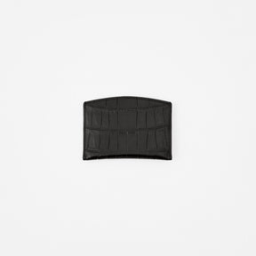 CRISTY SMART CARD WLT / POROSUS CROCO BK｜クロコダイル 本革薄型財布 カードケース メンズ レディース｜ITTI（イッチ）公式