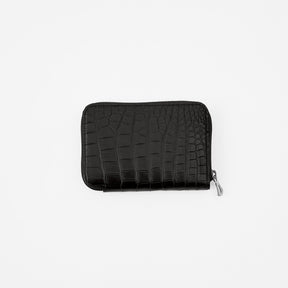 CRISTY STUFFING MID WLT .5 / POROSUS CROCO BK｜クロコダイル 本革ミディアム財布 メンズ レディース｜ITTI（イッチ）公式