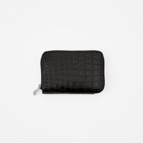 CRISTY STUFFING MID WLT .5 / POROSUS CROCO BK｜クロコダイル 本革ミディアム財布 メンズ レディース｜ITTI（イッチ）公式
