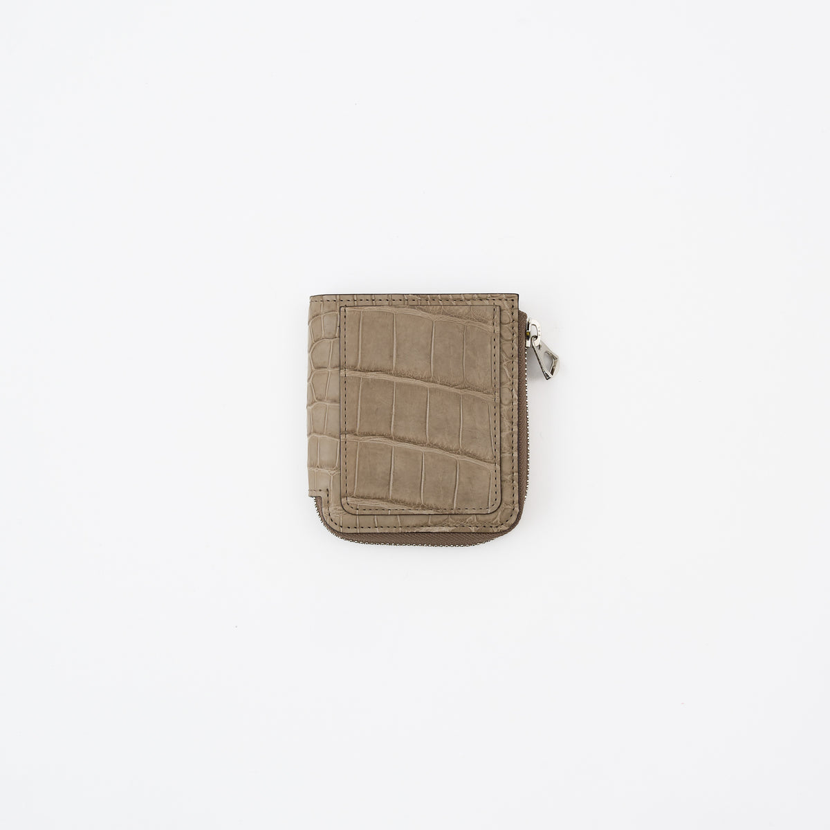 CRISTY VERY COMPACT WLT .5 / POROSUS CROCO｜クロコダイル 本革コンパクト財布 L字ファスナー メンズ レディース｜ITTI（イッチ）公式