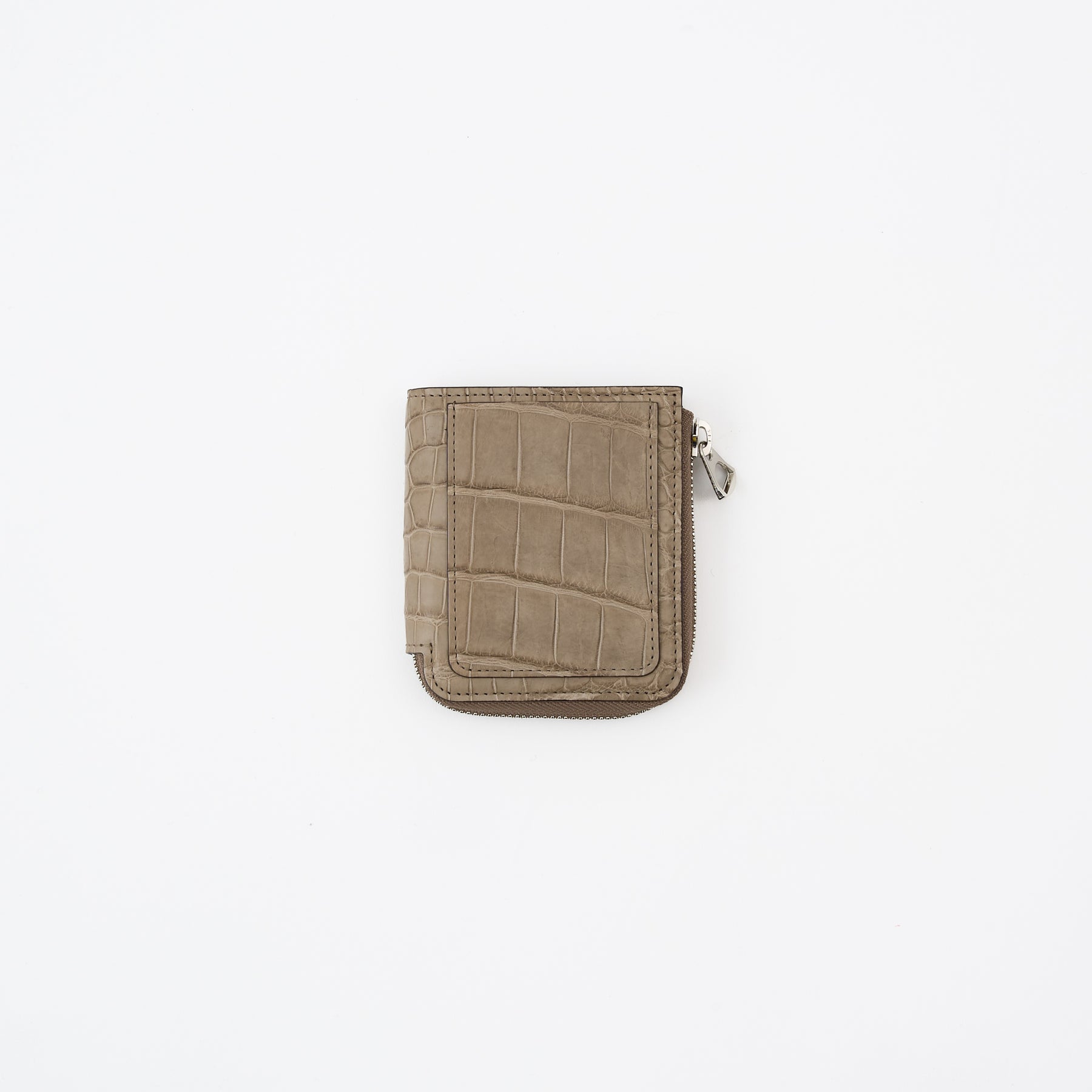 CRISTY VERY COMPACT WLT .5 / POROSUS CROCO｜クロコダイル 本革コンパクト財布 L字ファスナー メンズ レディース｜ITTI（イッチ）公式